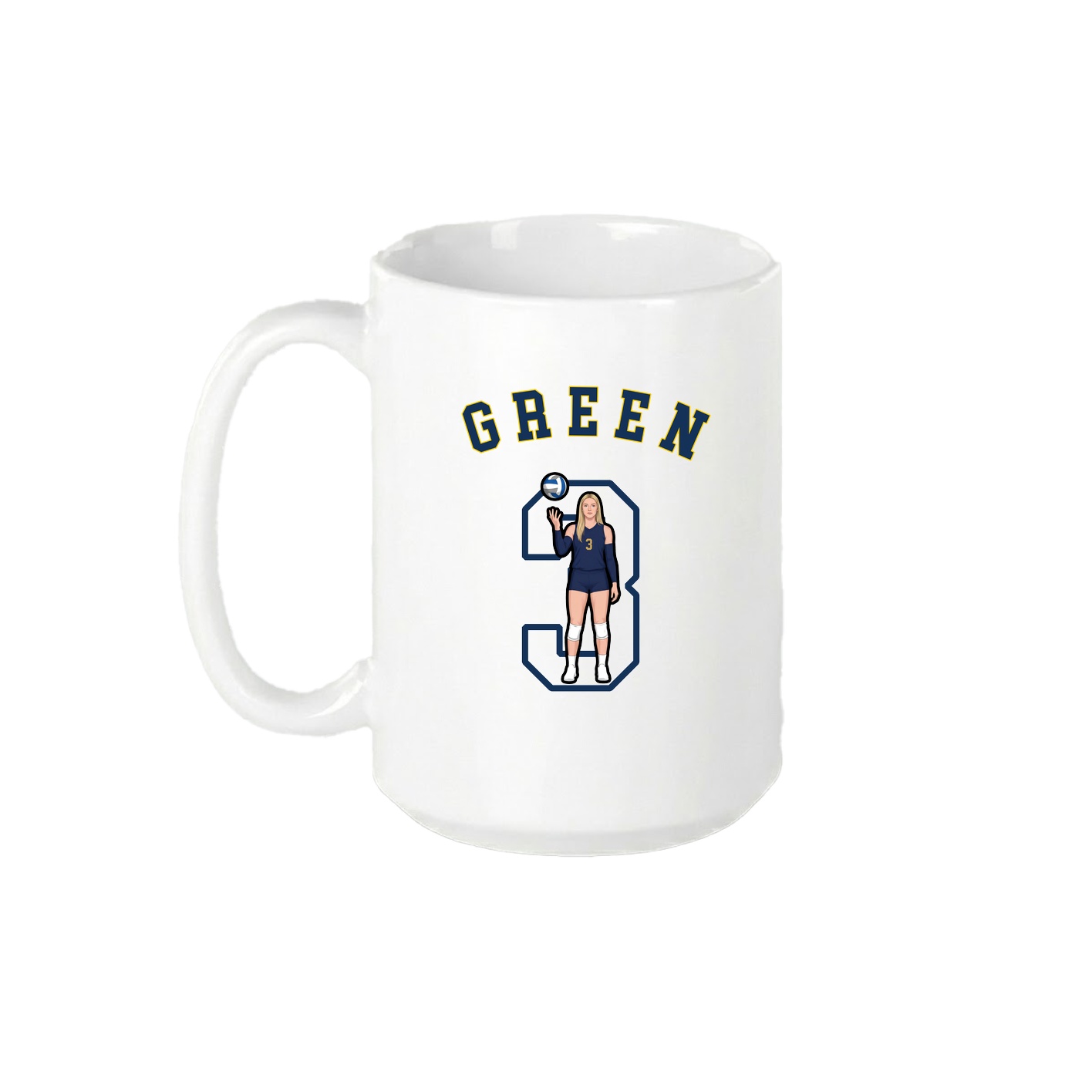 15oz Coffee Mug — Shirsey Arch in White