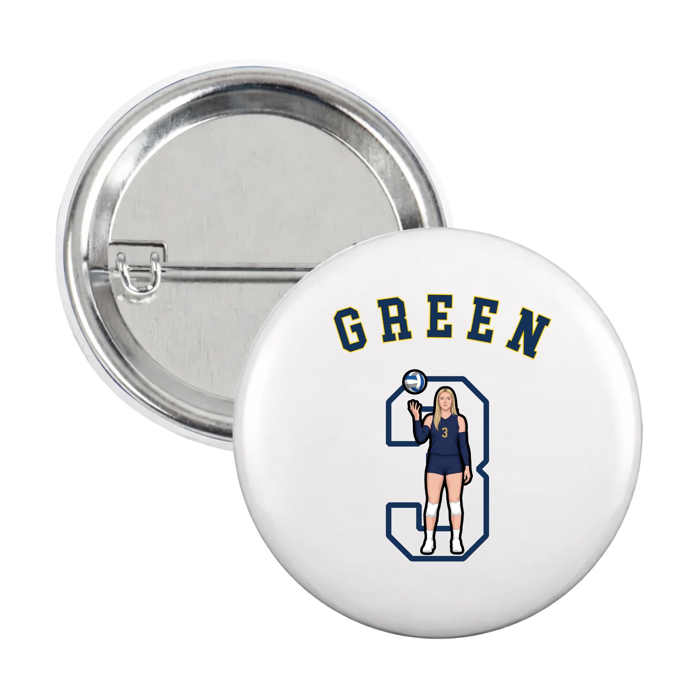 Game Day Button — Shirsey Arch in White