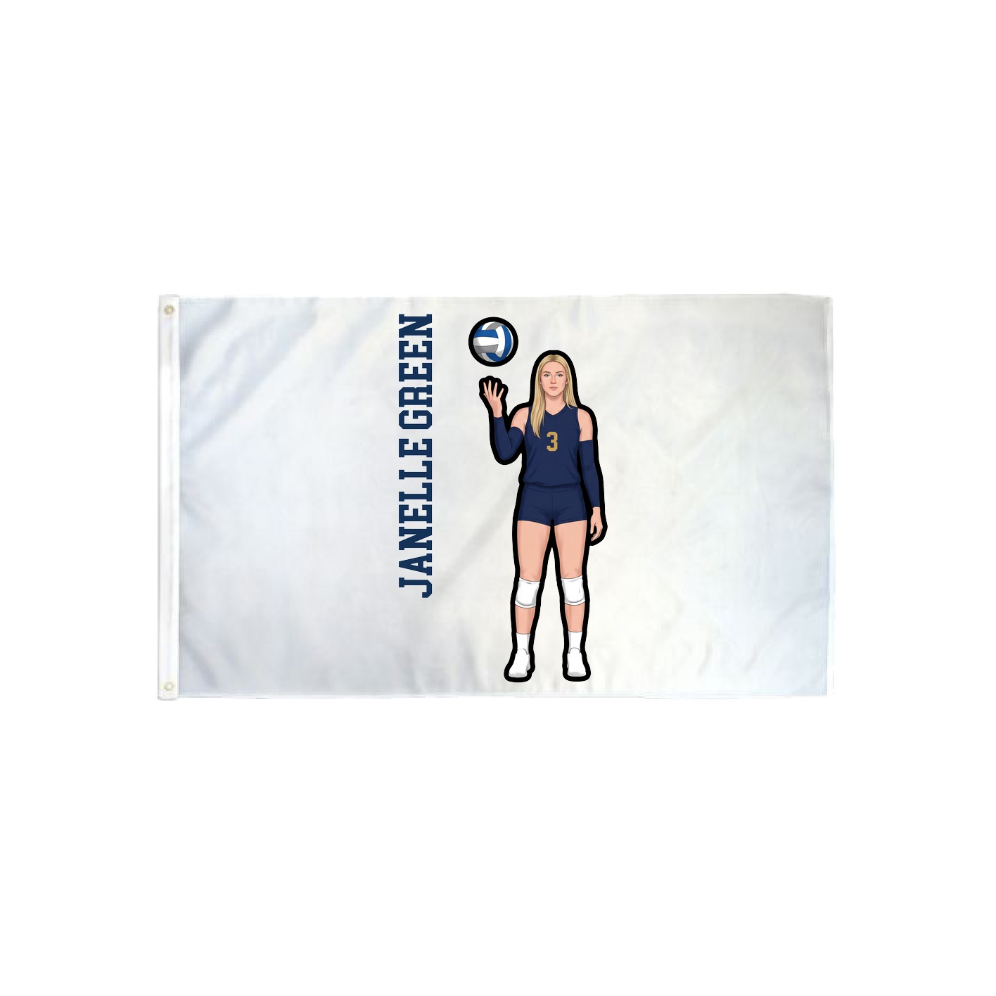 3x5 Flag — Name Vertical in Classic