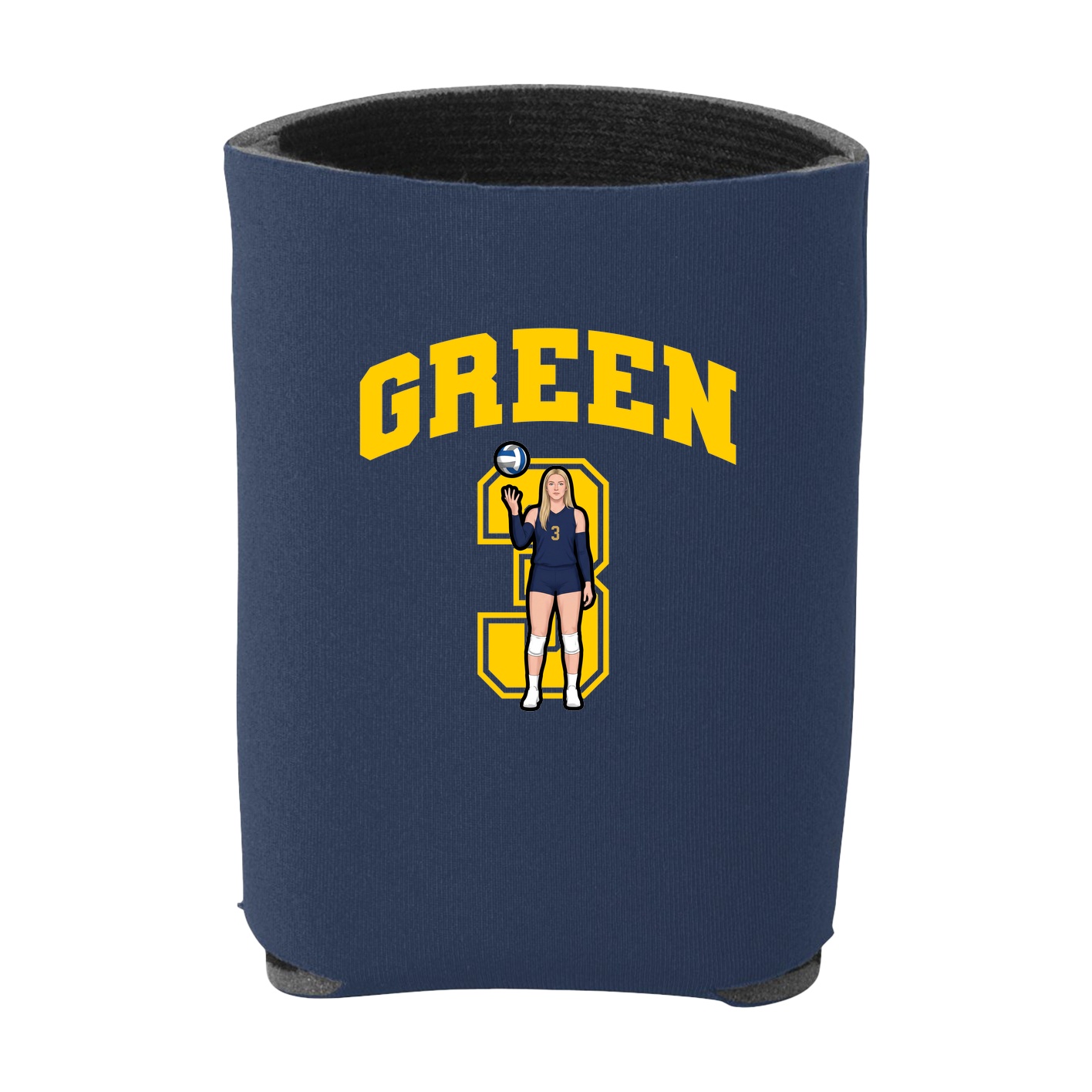Can Holder — Number in Navy