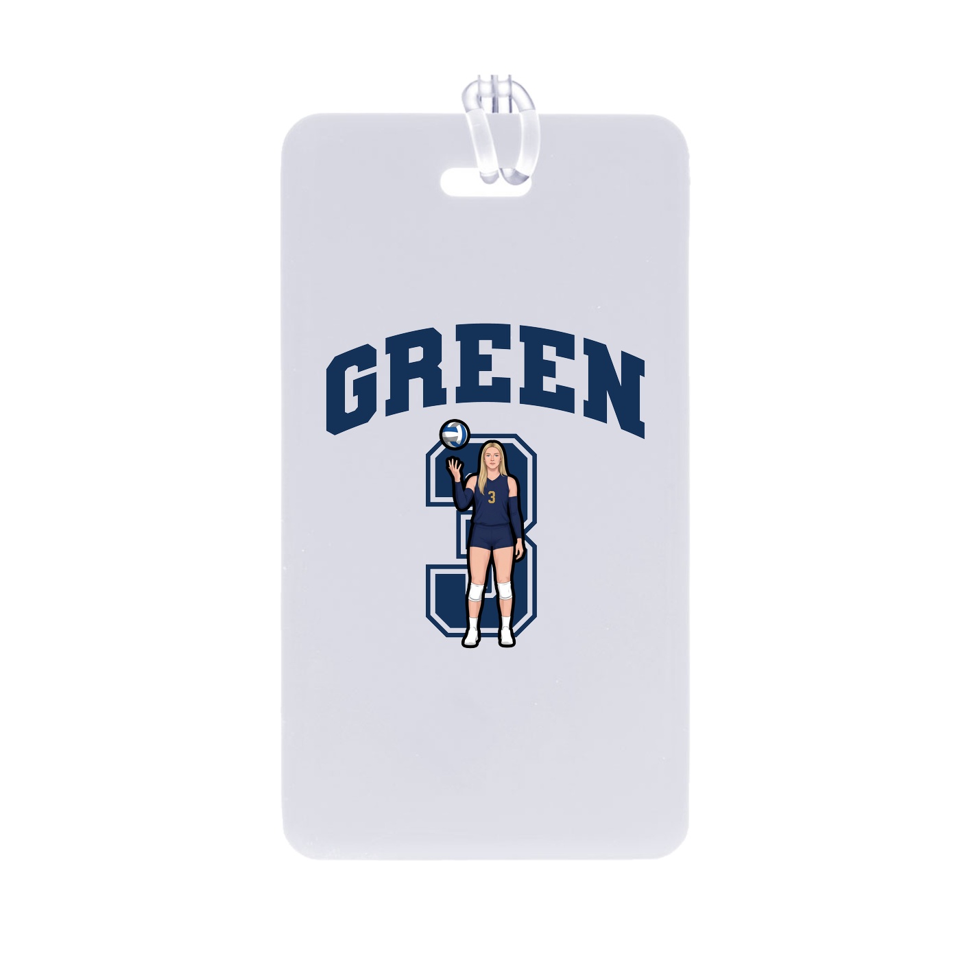 Bag Tag — Number in Classic