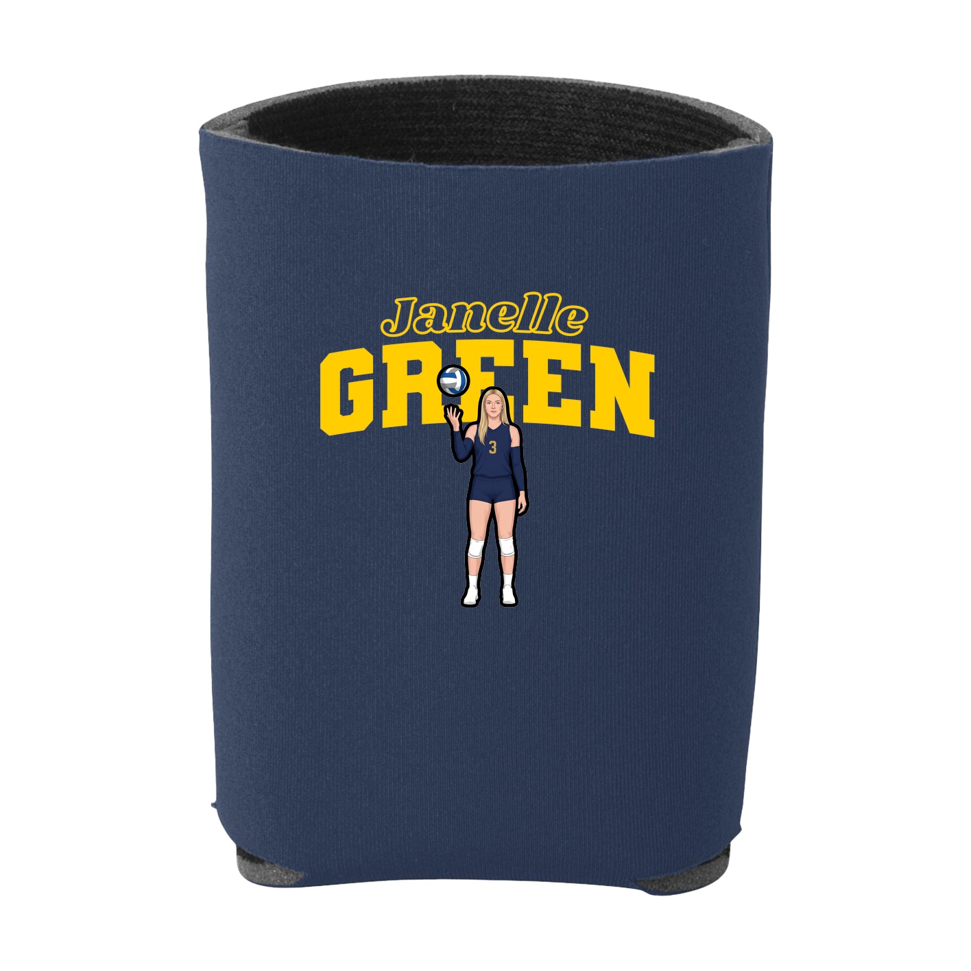 Can Holder — Name Arch in Navy
