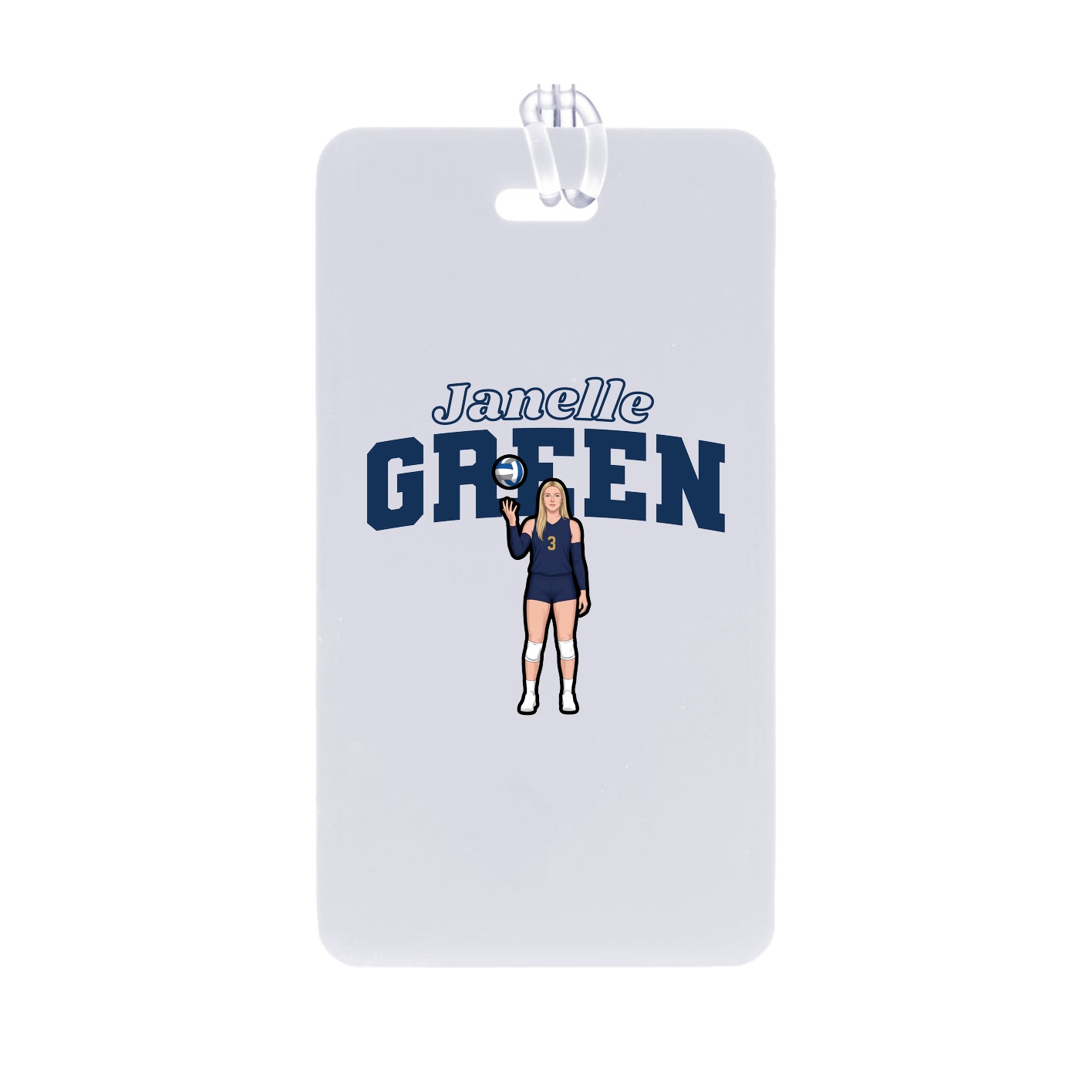 Bag Tag — Name Arch in Classic