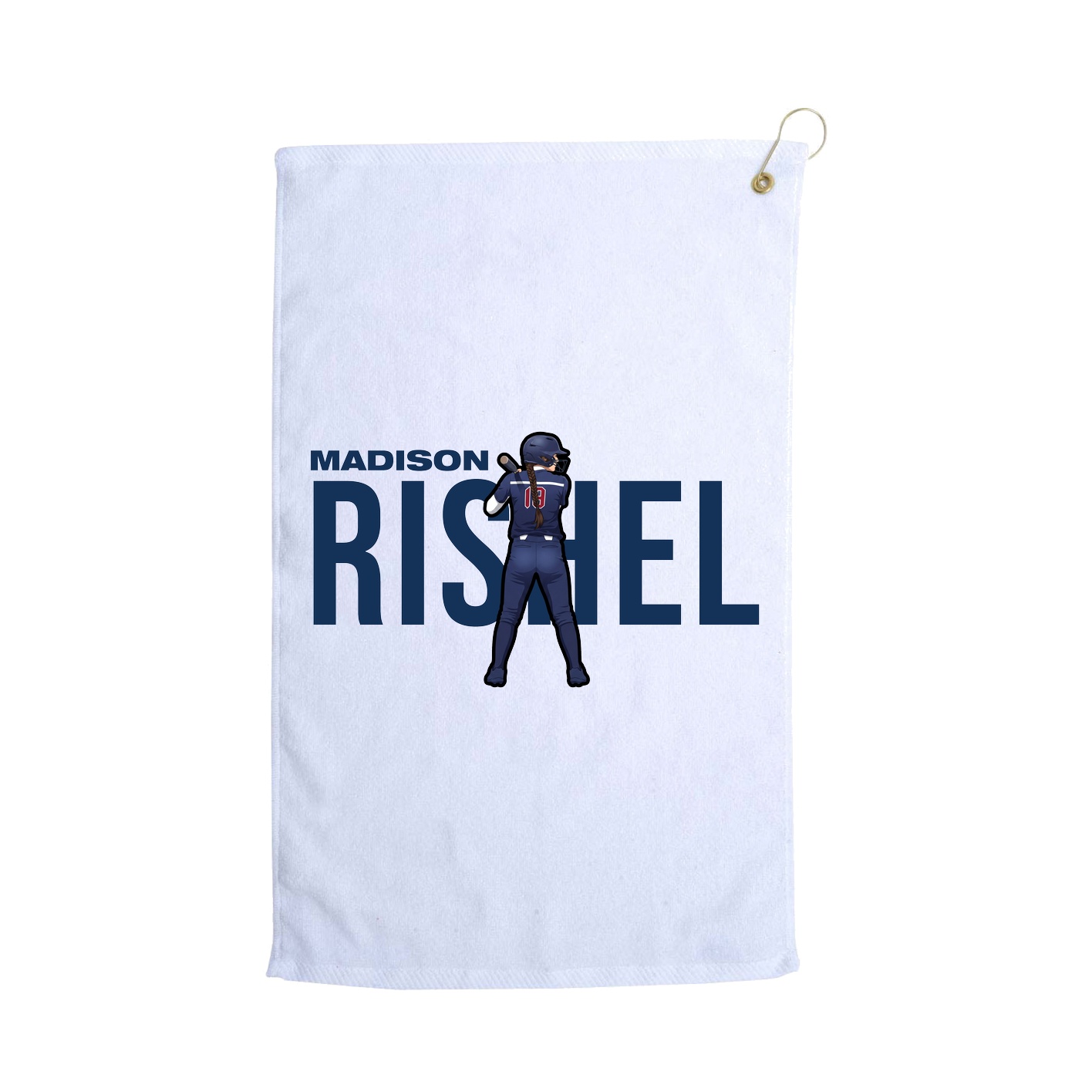 Golf Towel — Player Name in White