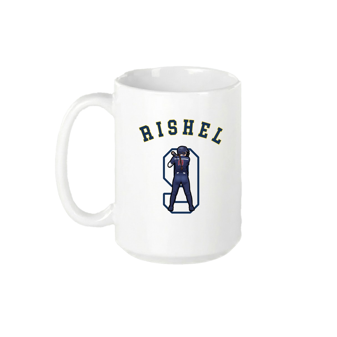 15oz Coffee Mug — Shirsey Arch in White