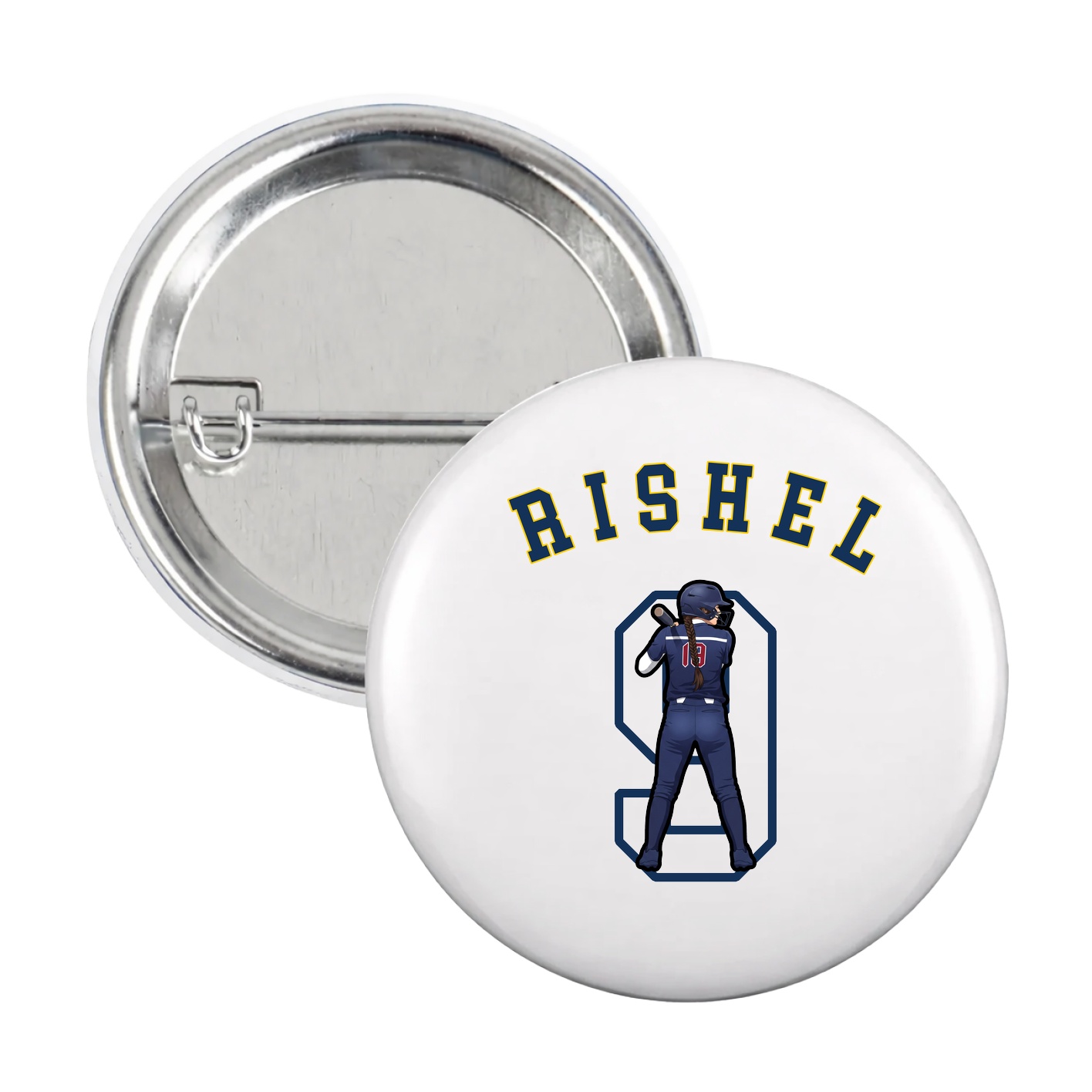 Game Day Button — Shirsey Arch in White