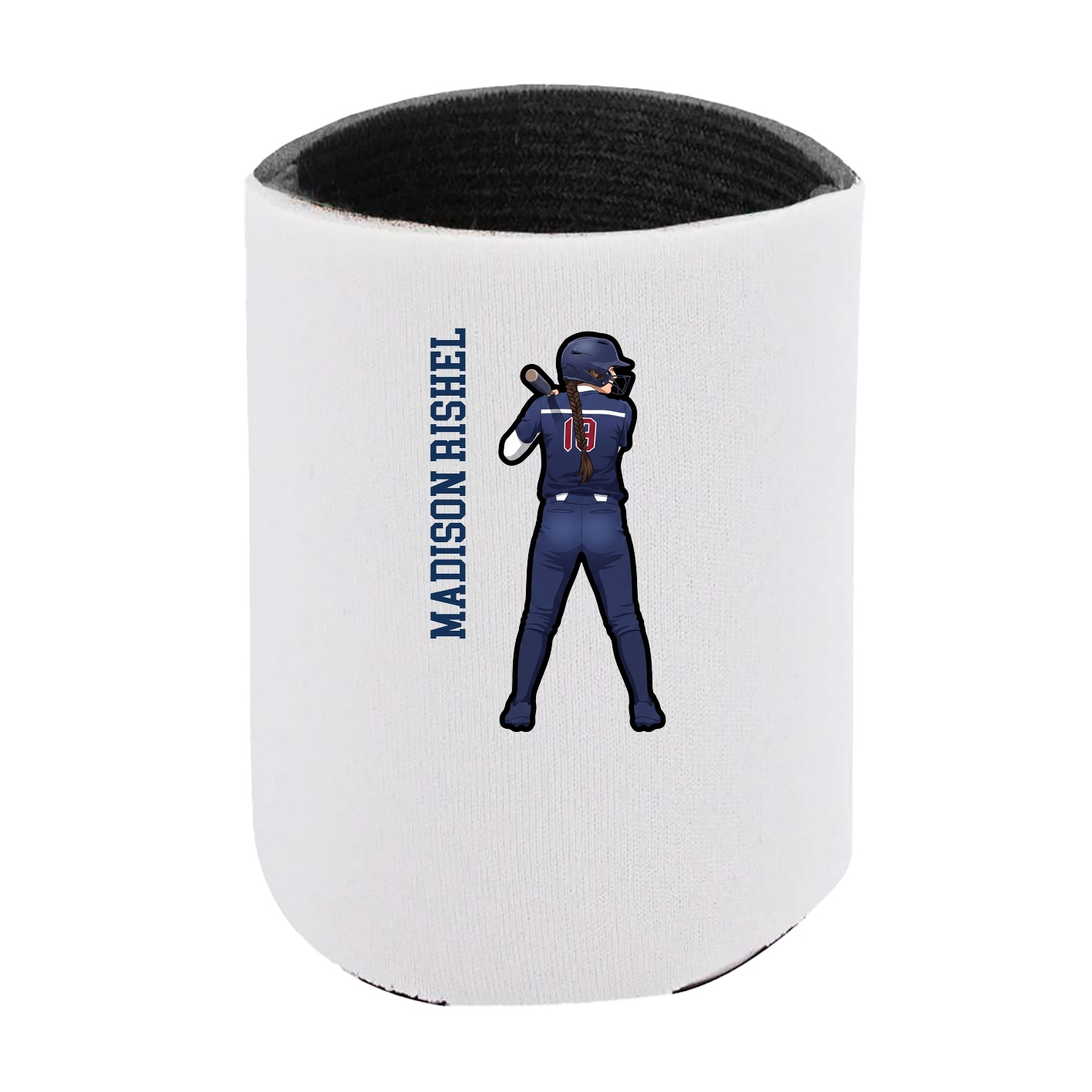 Can Holder — Name Vertical in White