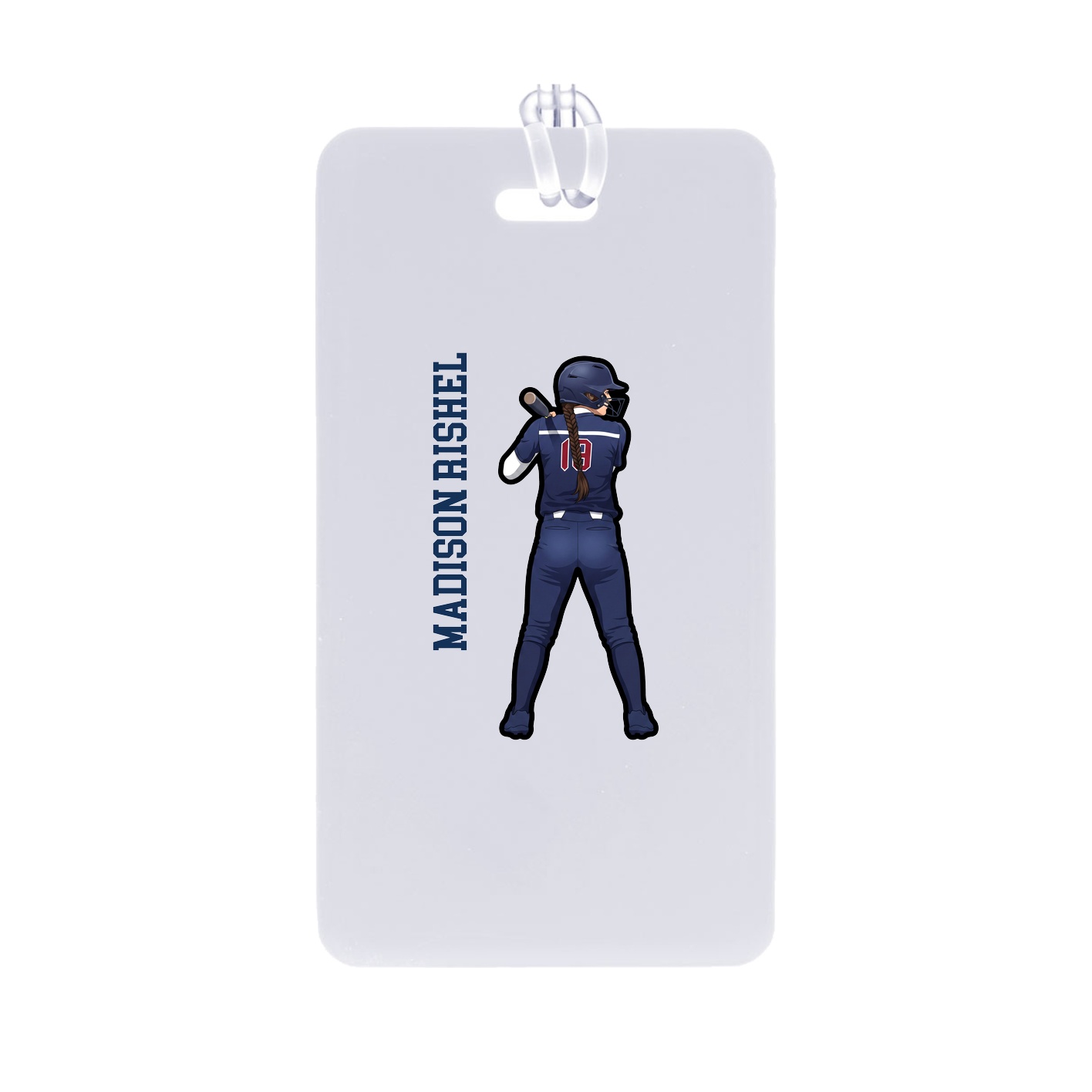 Bag Tag — Name Vertical in Classic