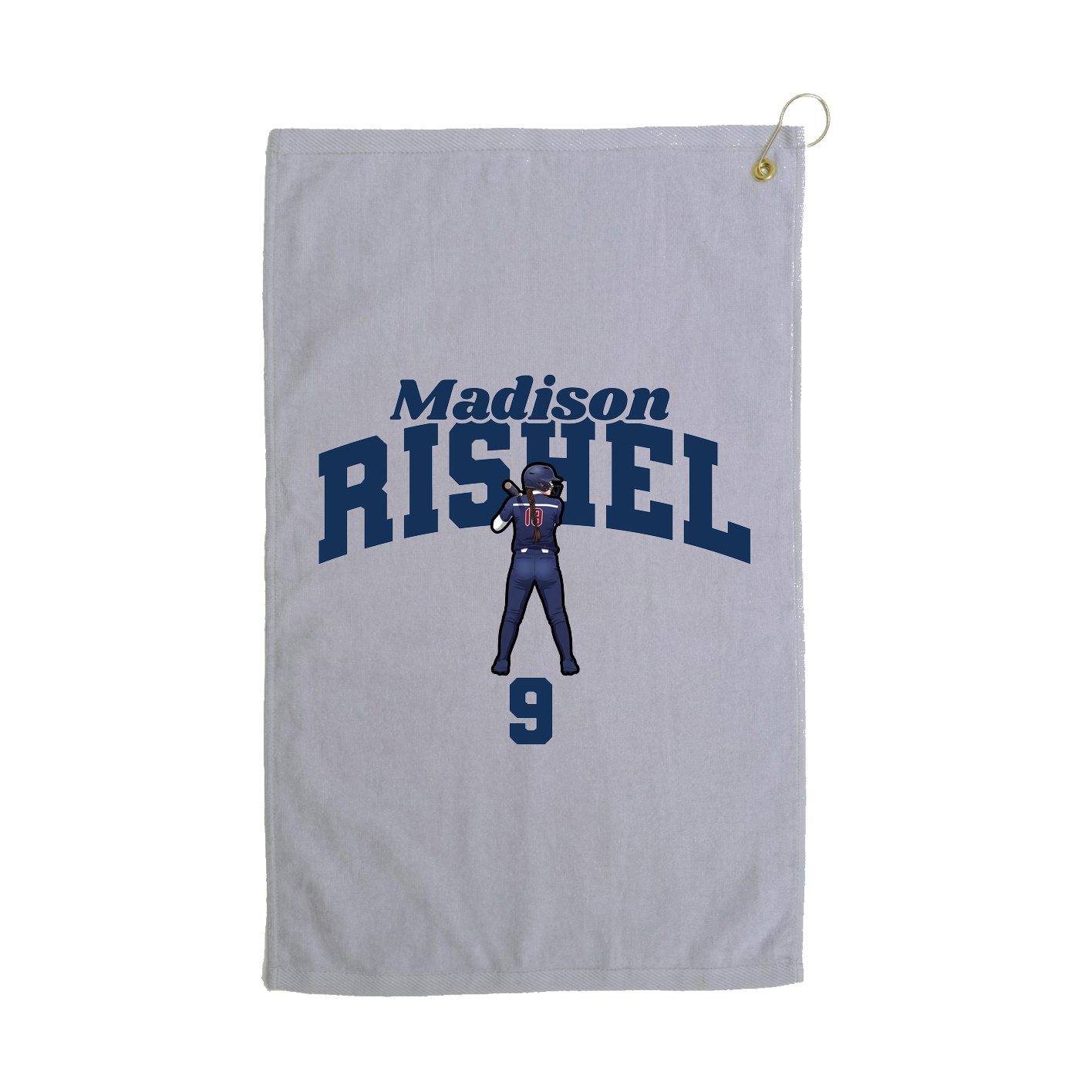 Golf Towel — Signature Arch in Grey