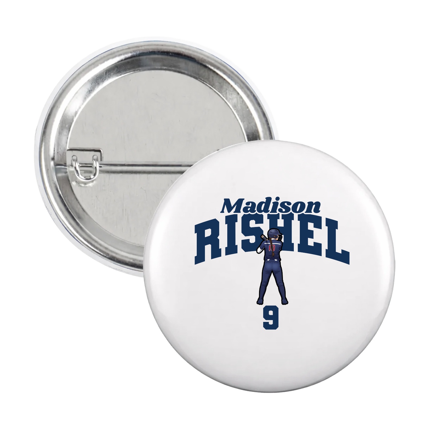 Game Day Button — Signature Arch in White