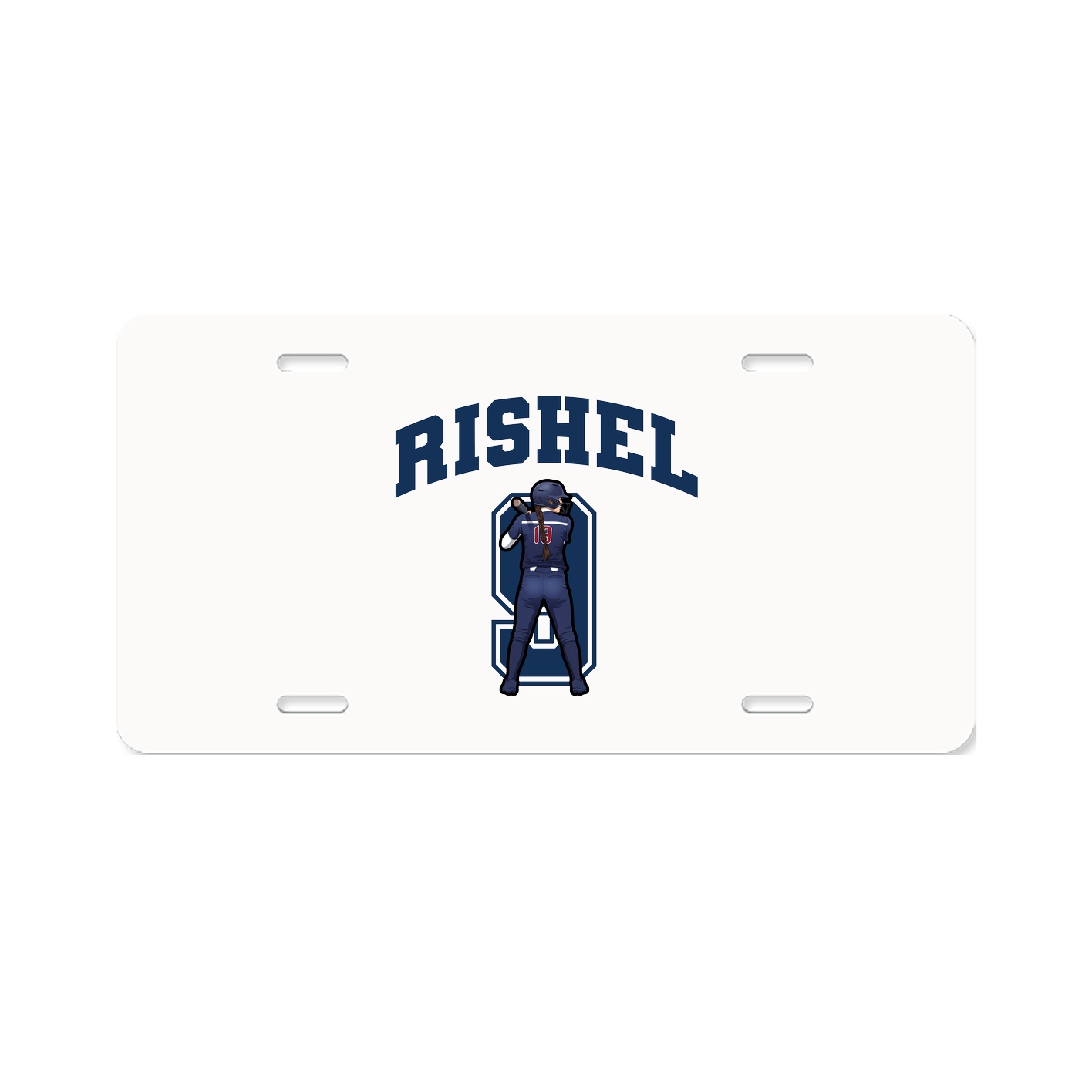 License Plate — Number in Classic