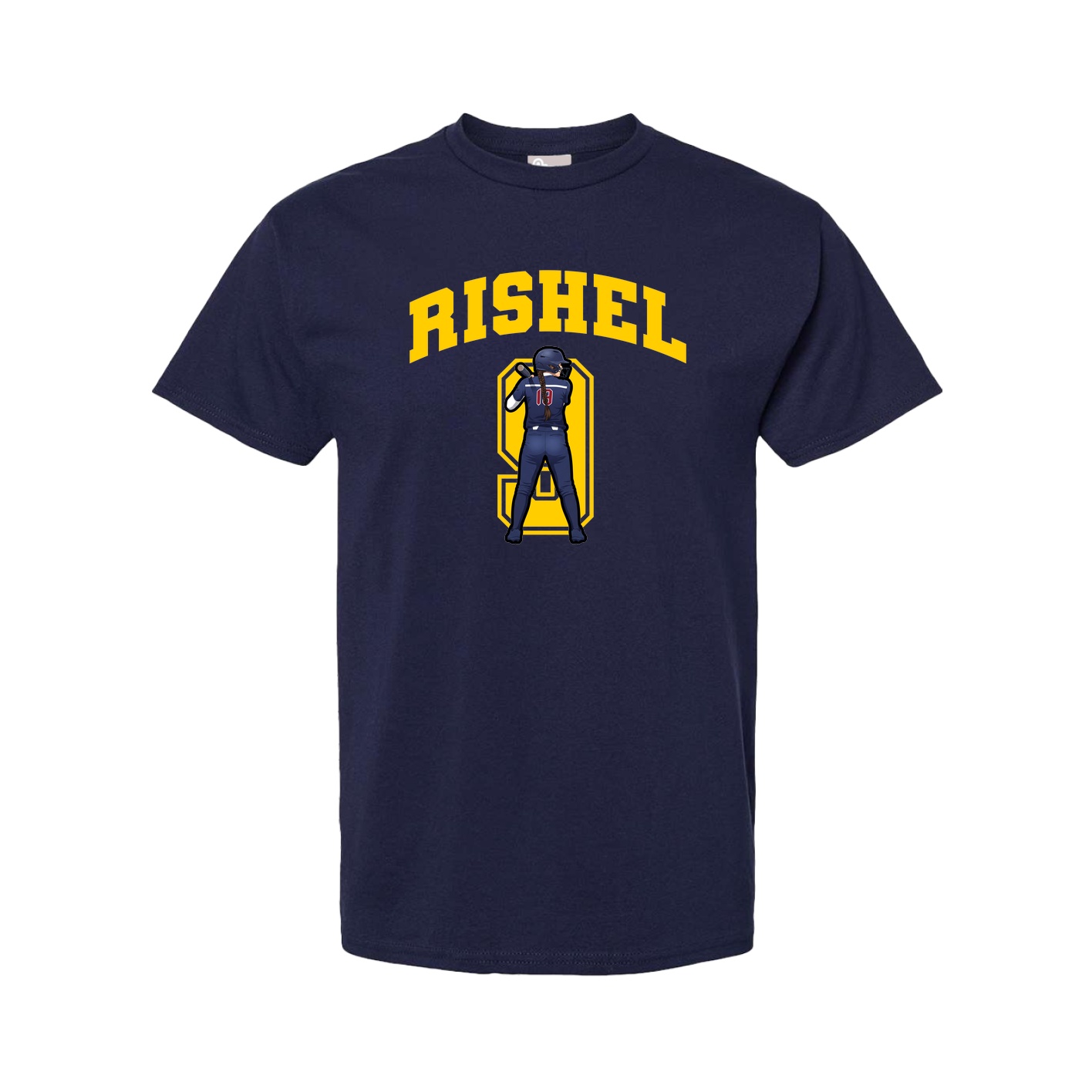 Tee — Number in Navy