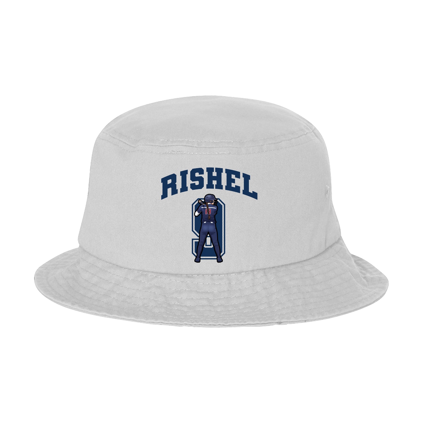 Bucket Cap — Number in White