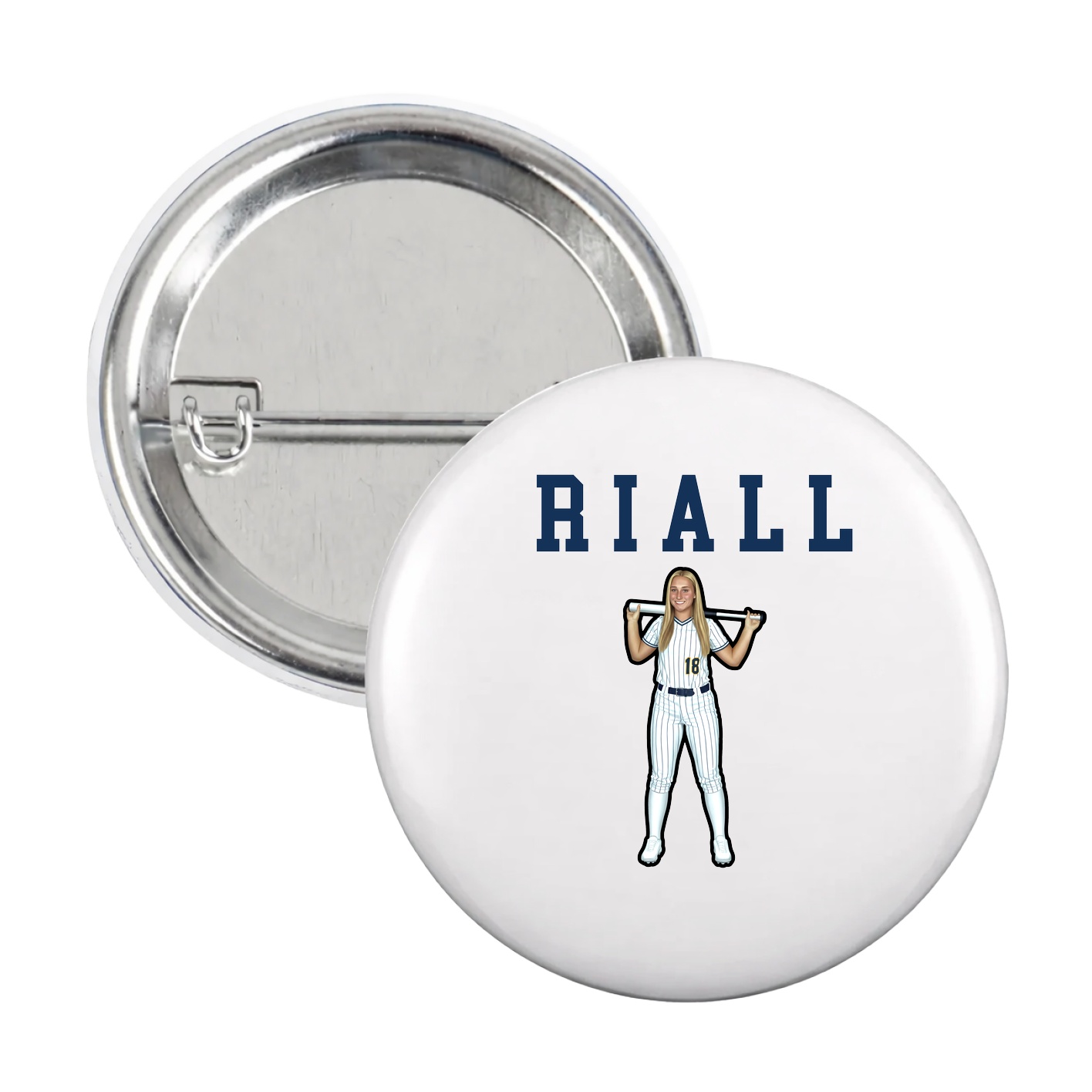 Game Day Button — Shirsey in White