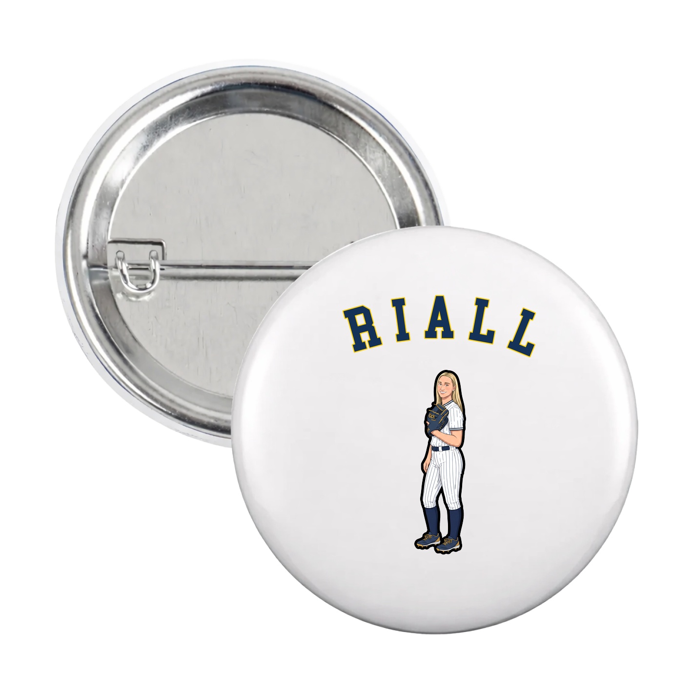Game Day Button — Shirsey Arch in White