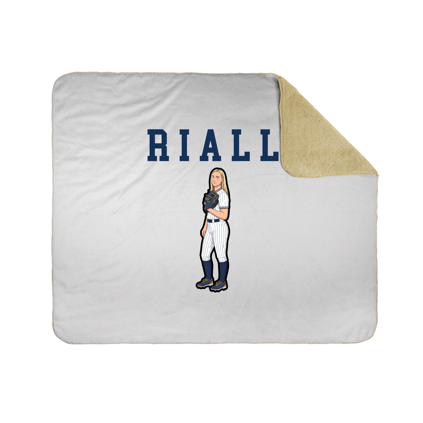 Throw Blanket — Shirsey in White