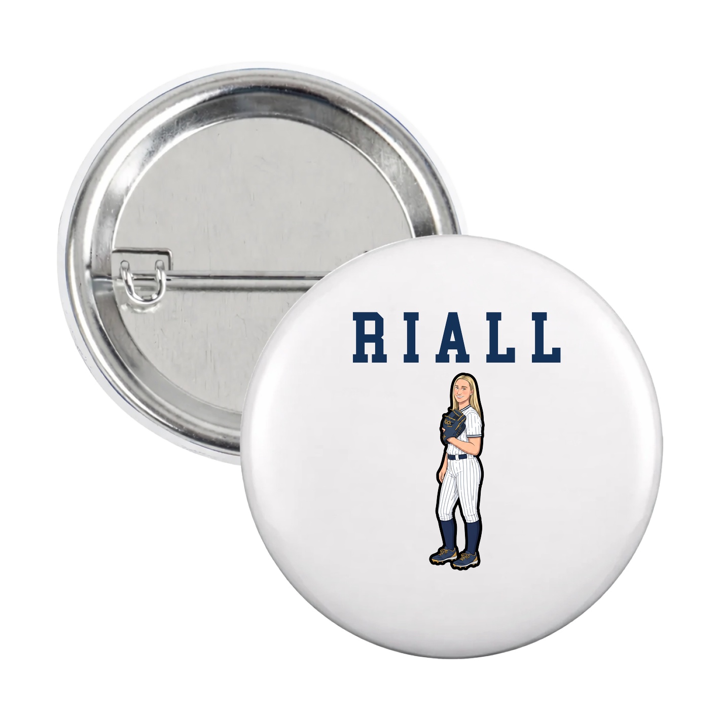 Game Day Button — Shirsey in White