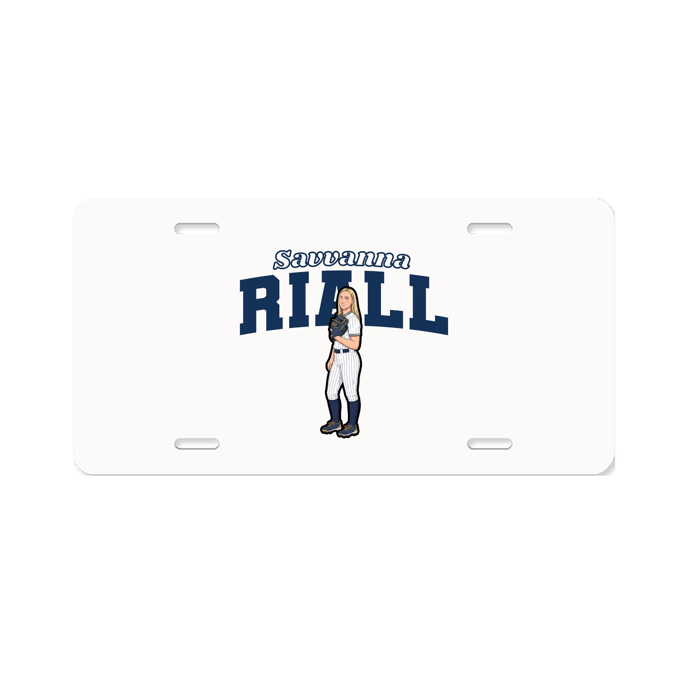 License Plate — Name Arch in Classic