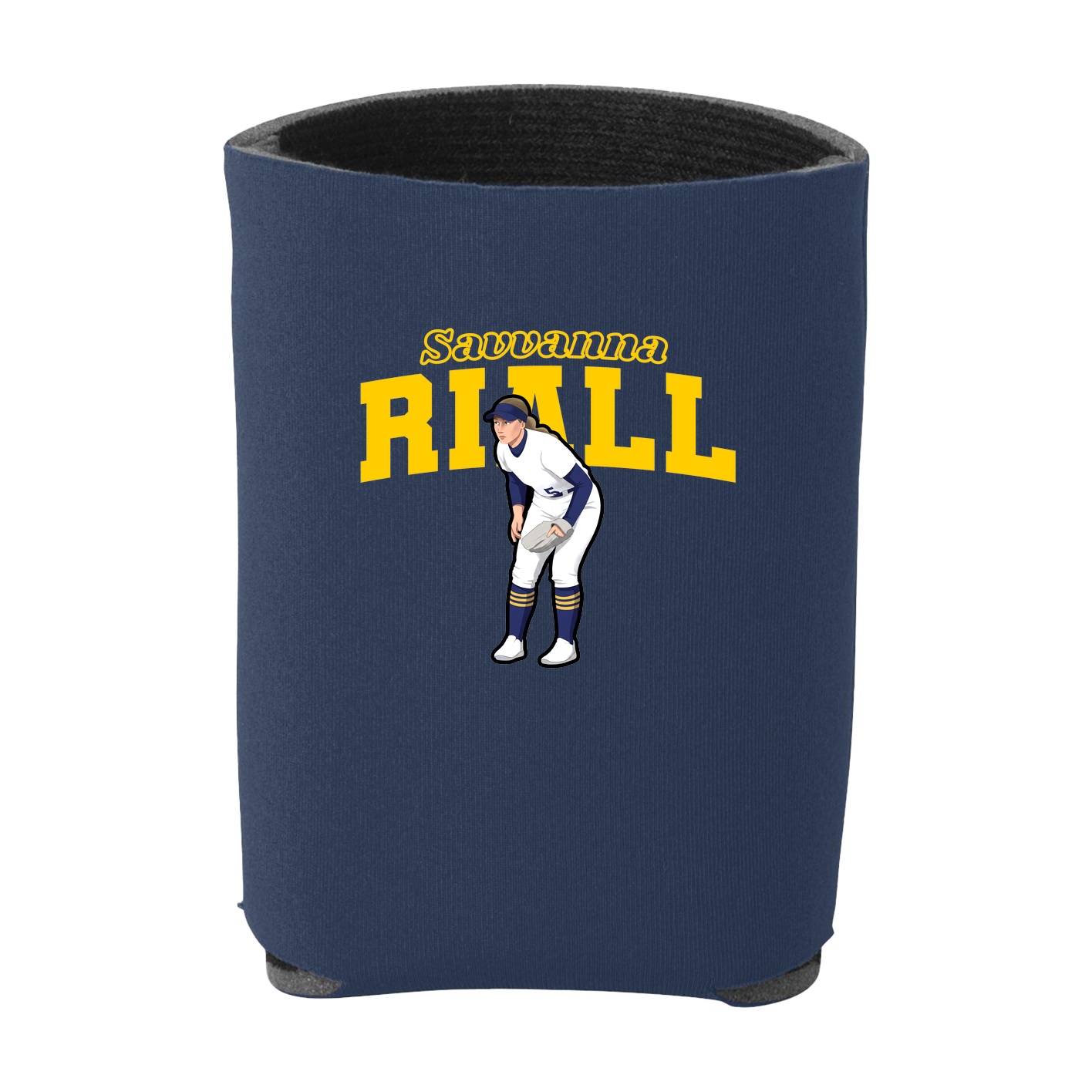 Can Holder — Name Arch in Navy