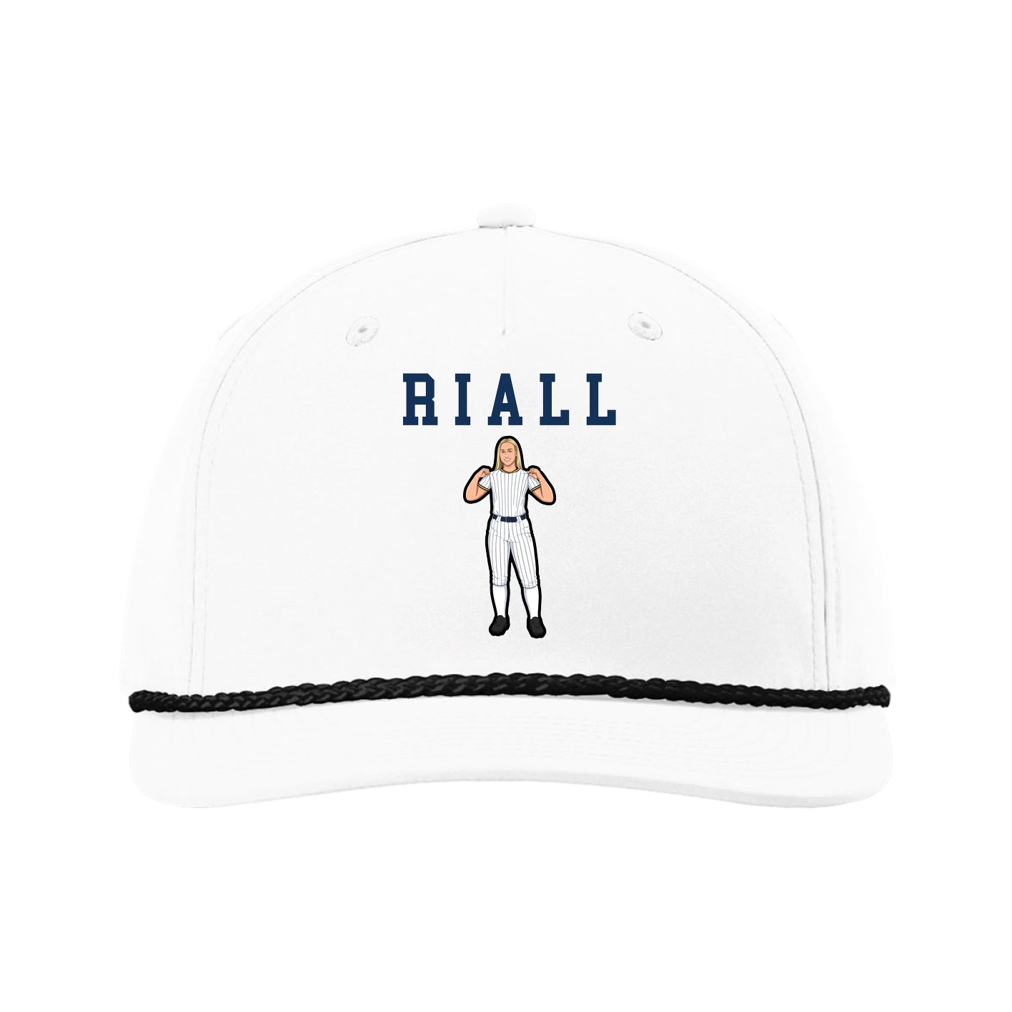 Five-Panel Classic Rope Cap — Shirsey in White