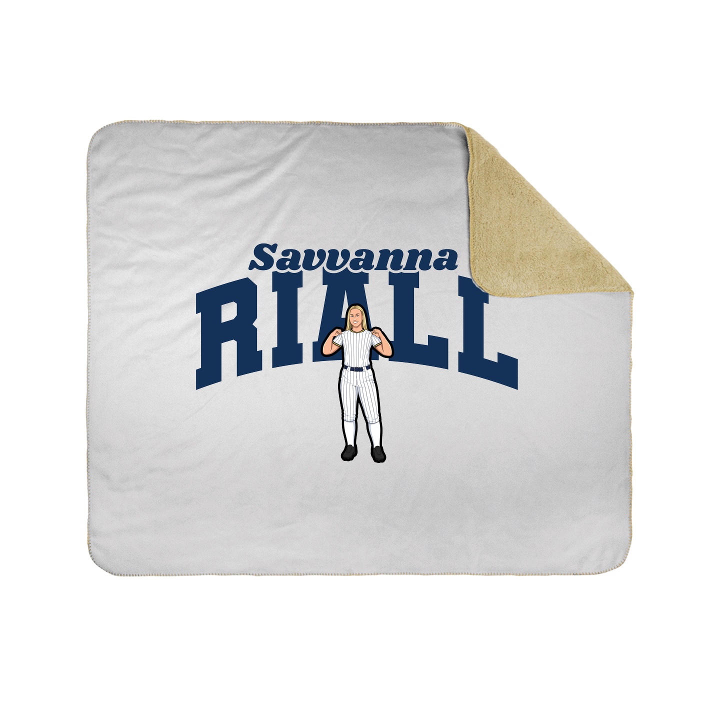 Throw Blanket — Signature Arch in White