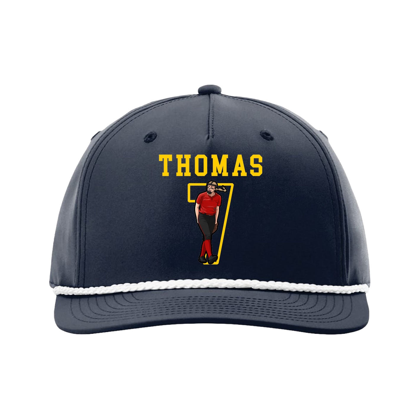 Five-Panel Classic Rope Cap — Shirsey in Navy