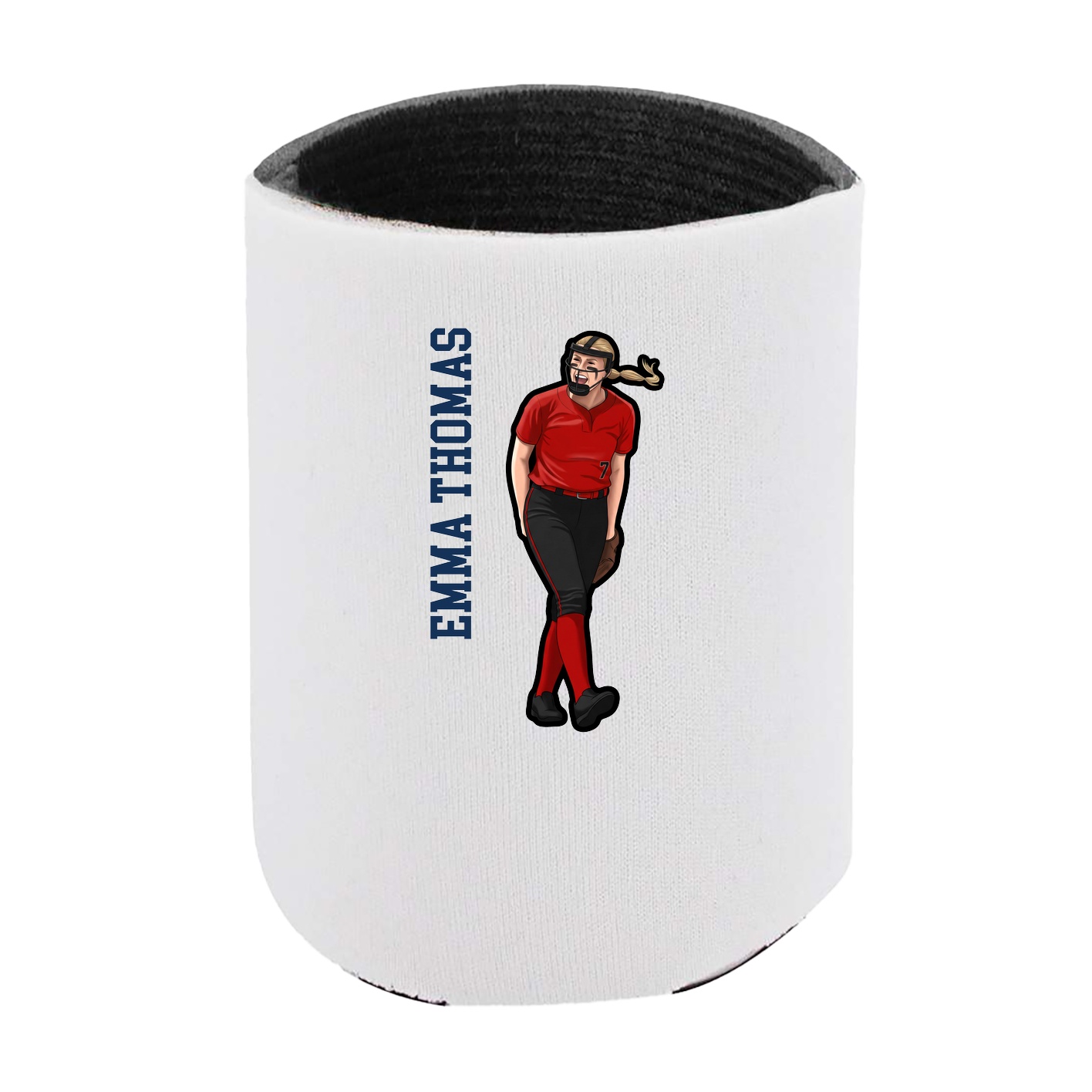 Can Holder — Name Vertical in White