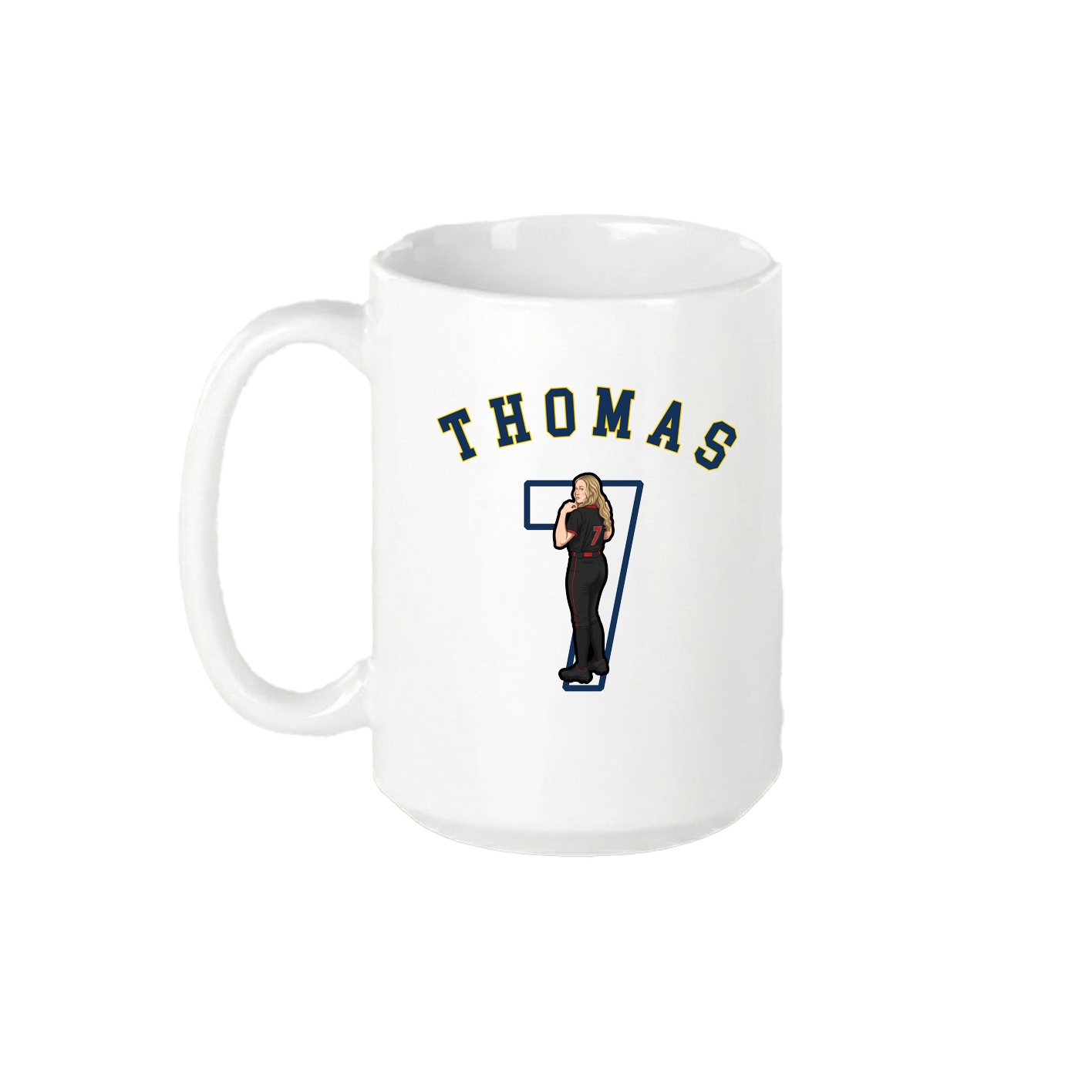 15oz Coffee Mug — Shirsey Arch in White