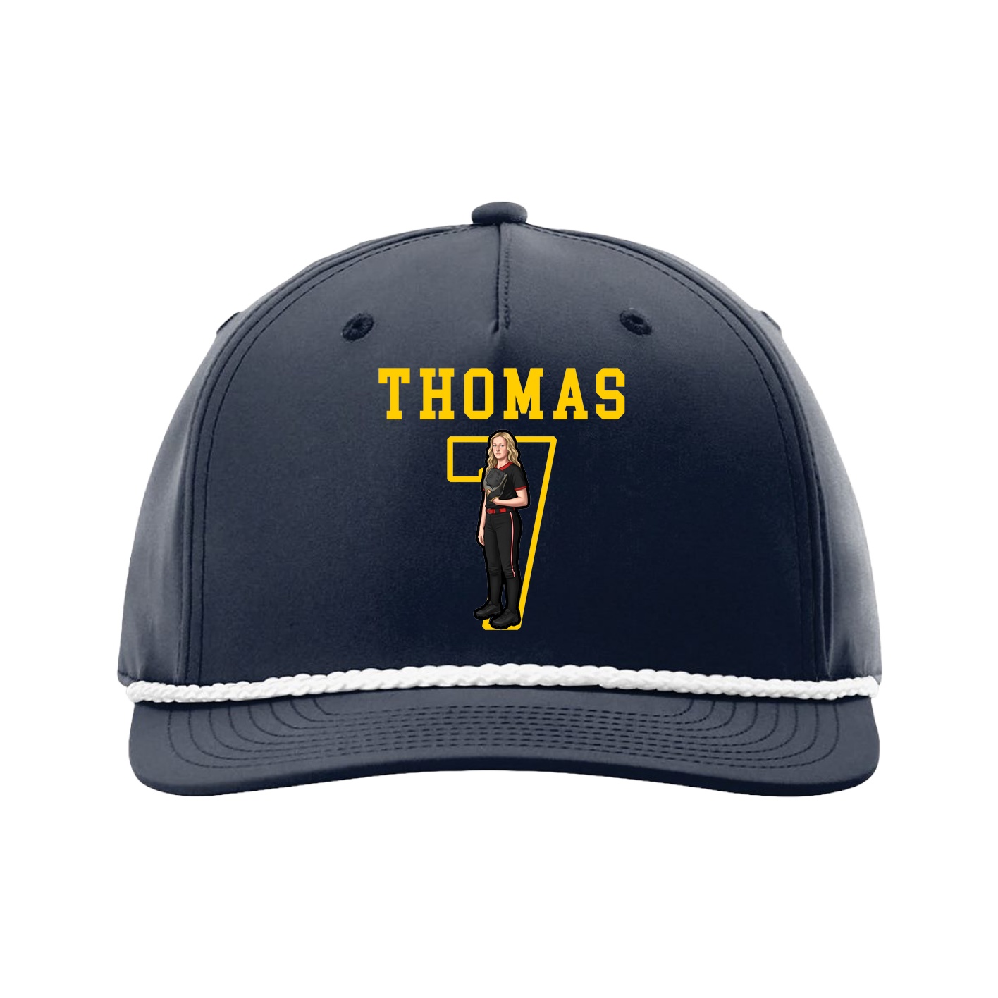 Five-Panel Classic Rope Cap — Shirsey in Navy