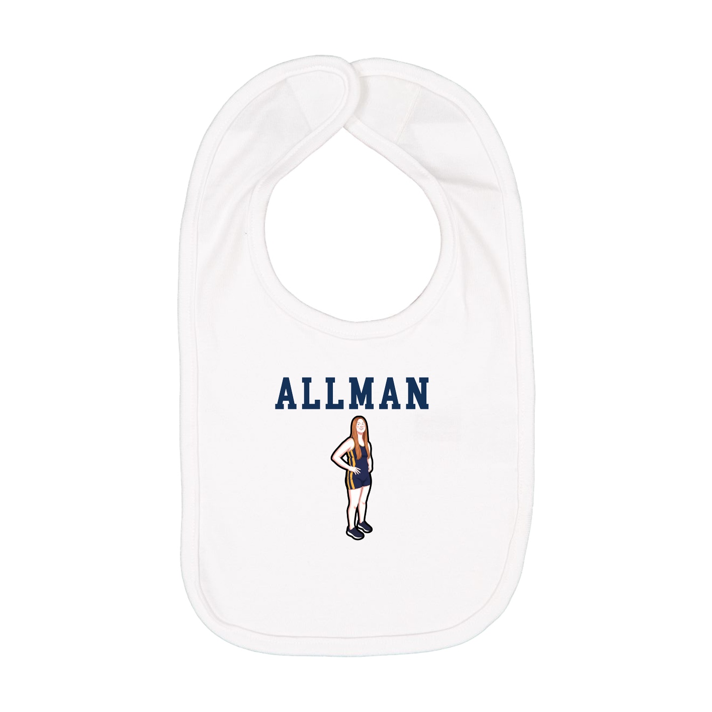 Infant Bib — Shirsey in White
