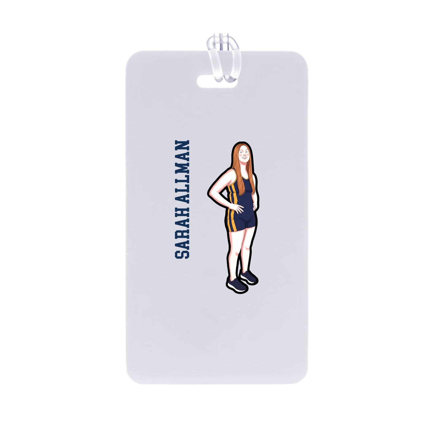 Bag Tag — Name Vertical in Classic