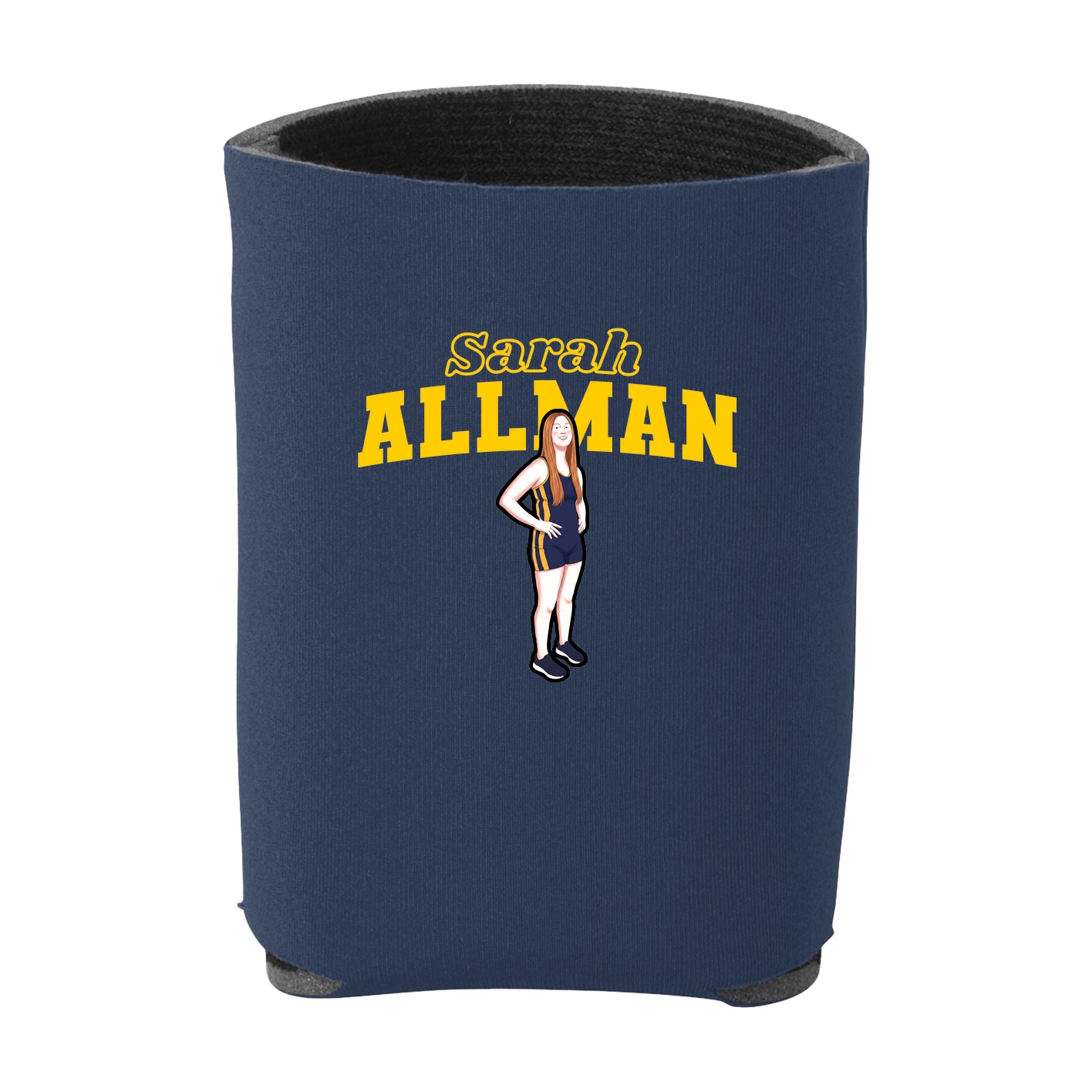 Can Holder — Name Arch in Navy