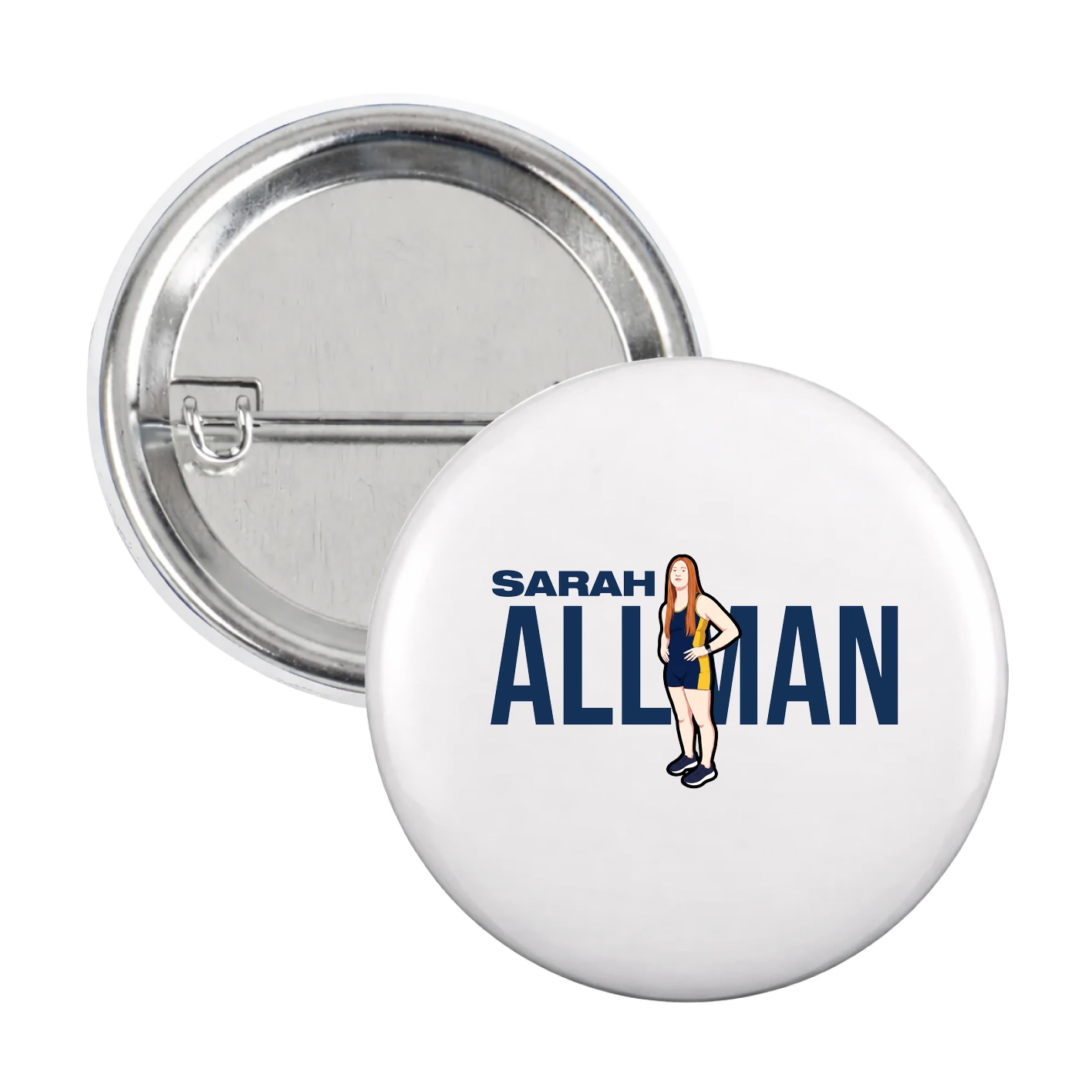 Game Day Button — Player Name in White