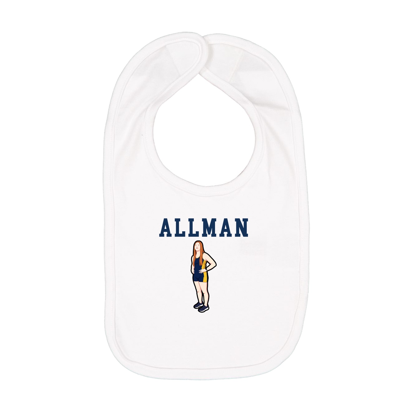 Infant Bib — Shirsey in White