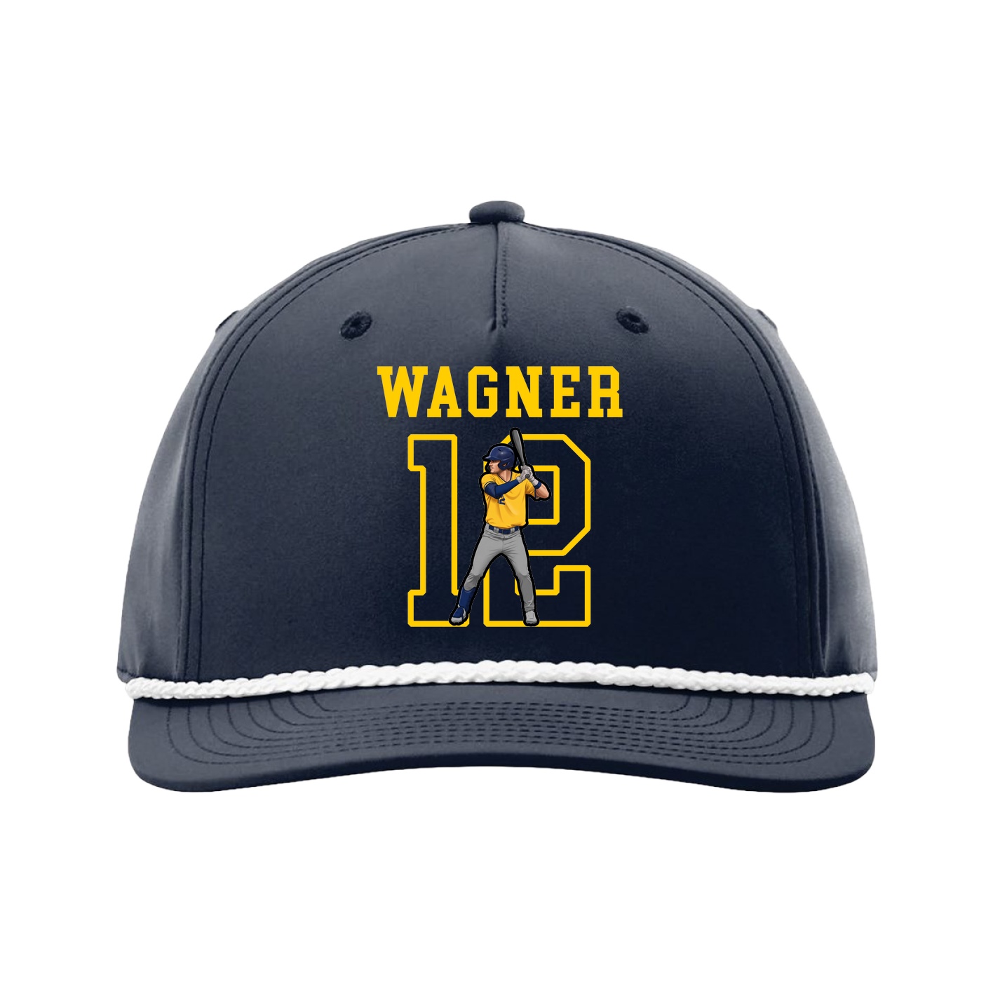 Five-Panel Classic Rope Cap — Shirsey in Navy