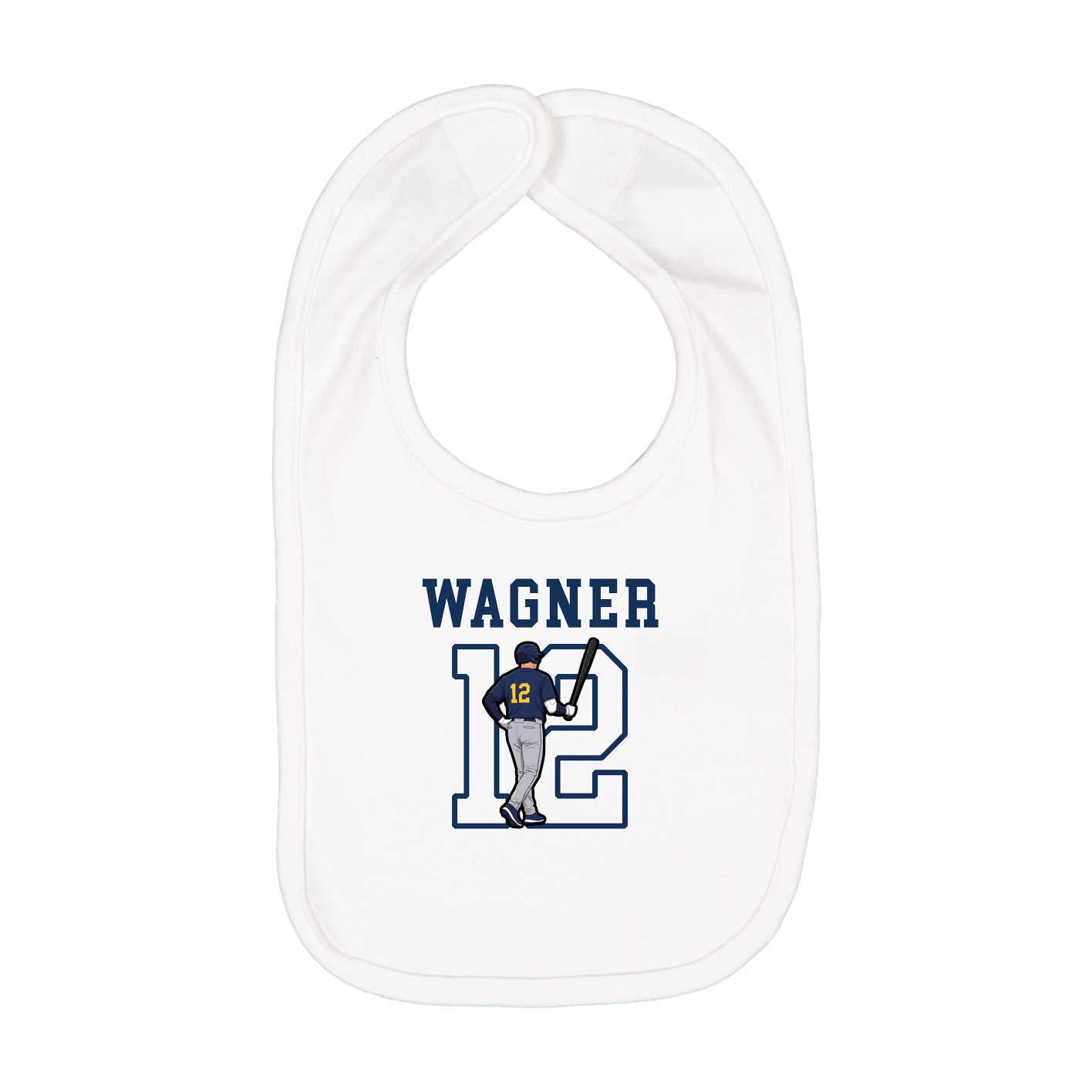 Infant Bib — Shirsey in White