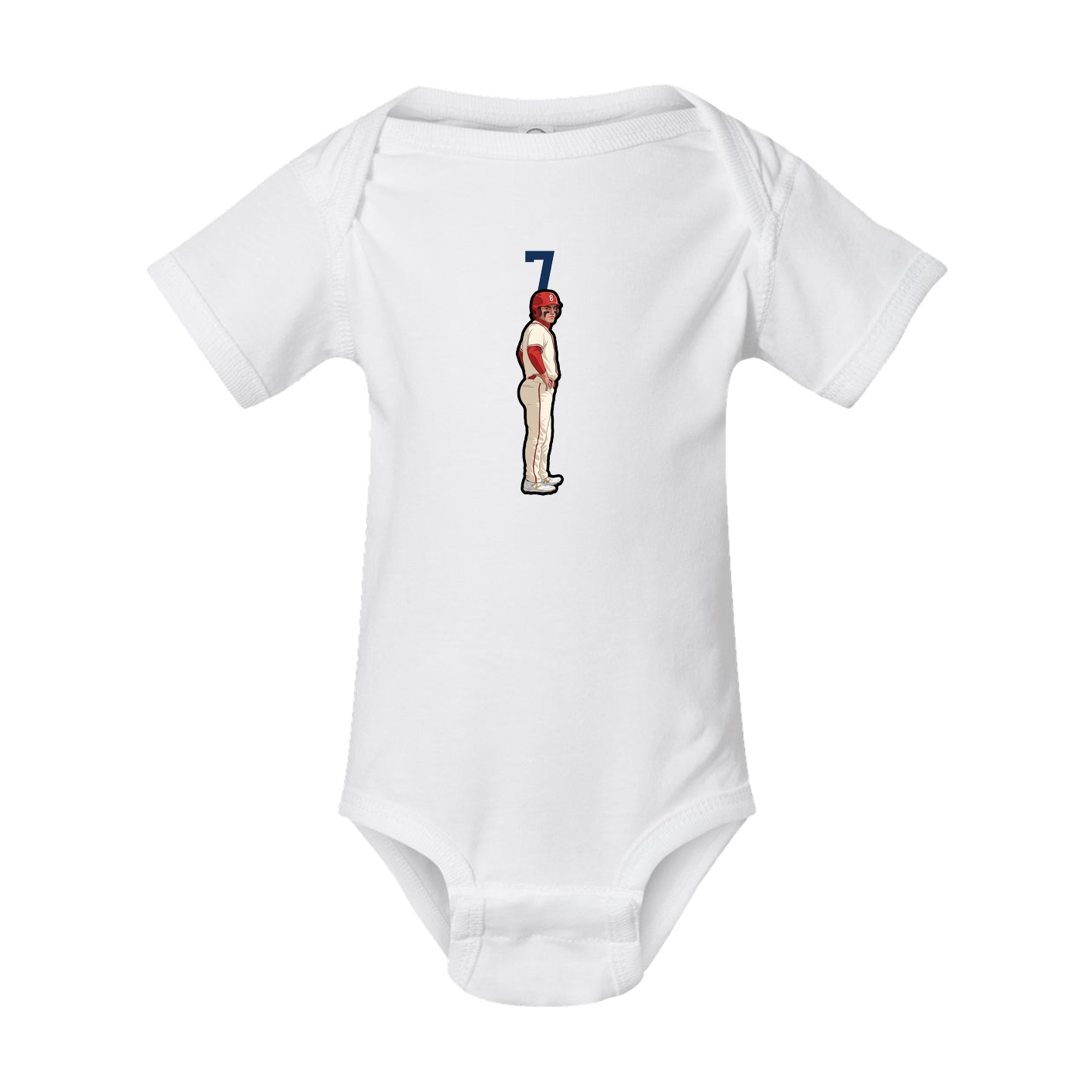 Baby Onesie — Number Top in White