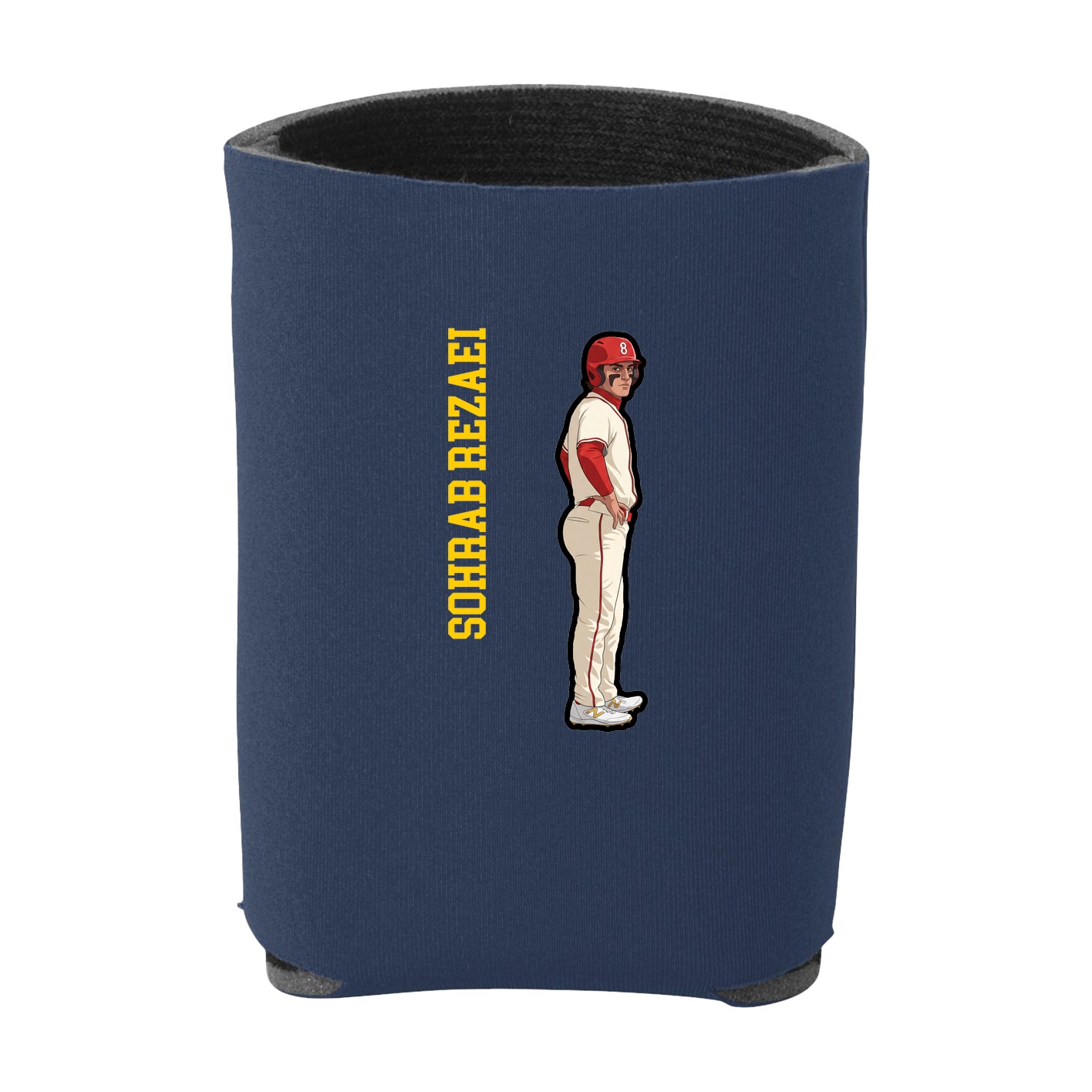 Can Holder — Name Vertical in Navy