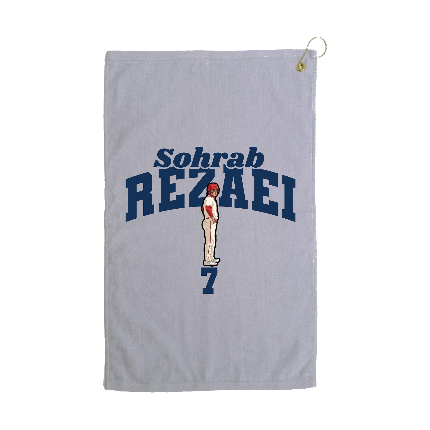 Golf Towel — Signature Arch in Grey