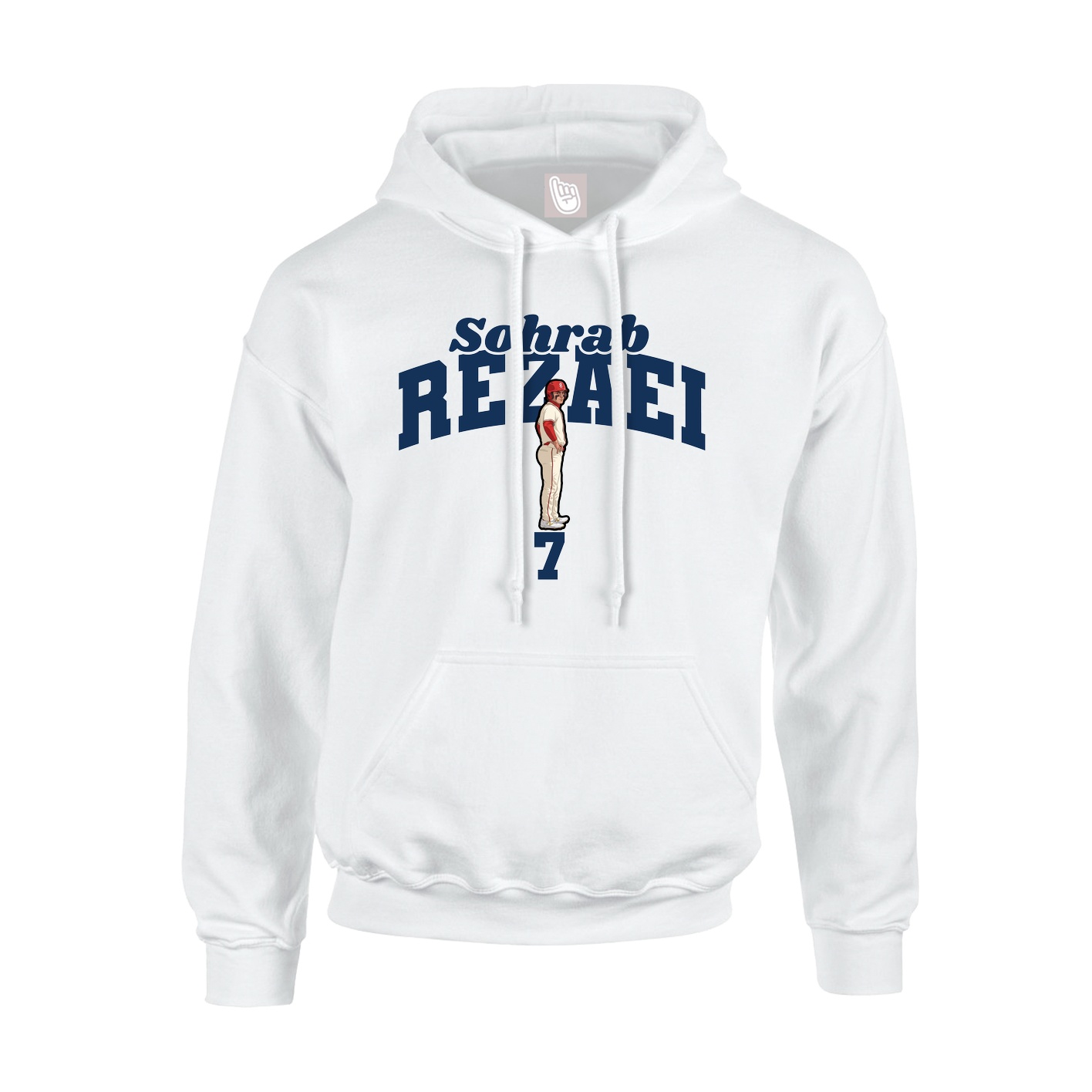 Youth Hoodie — Signature Arch in White