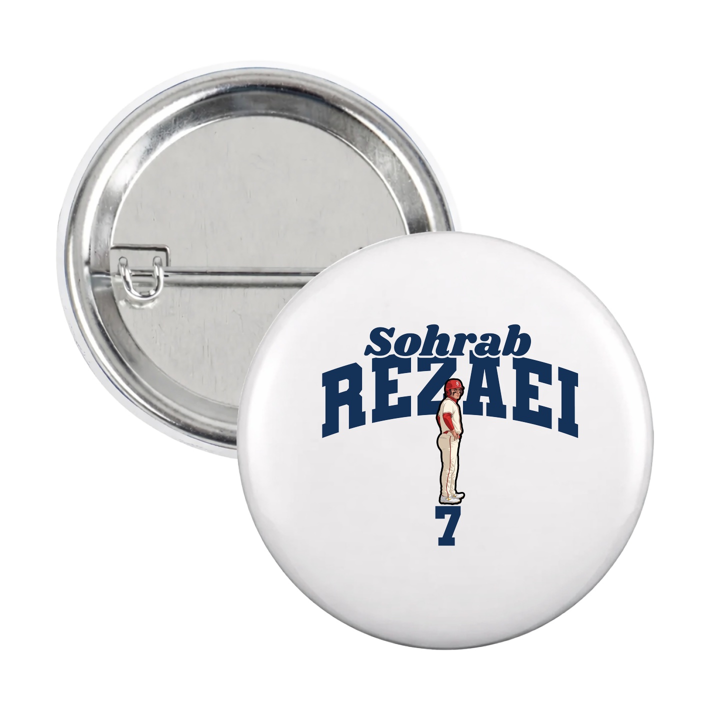 Game Day Button — Signature Arch in White