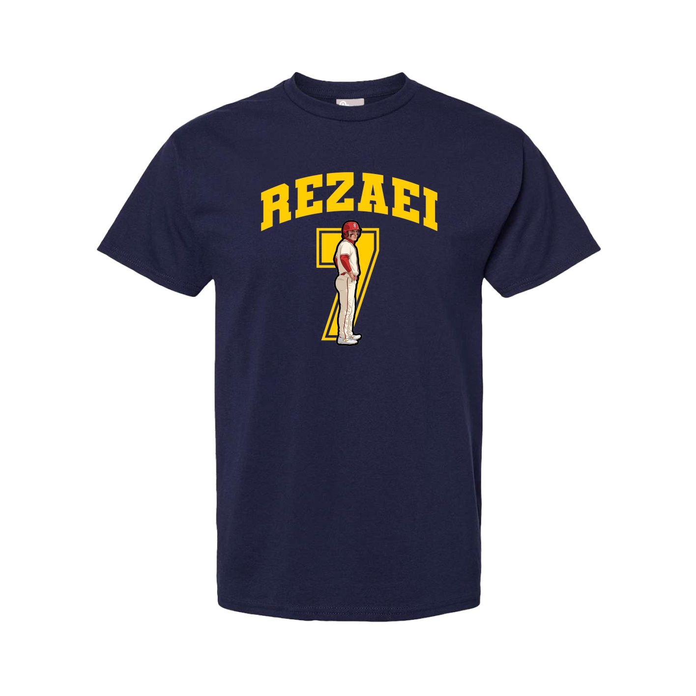 Youth Tee — Number in Navy