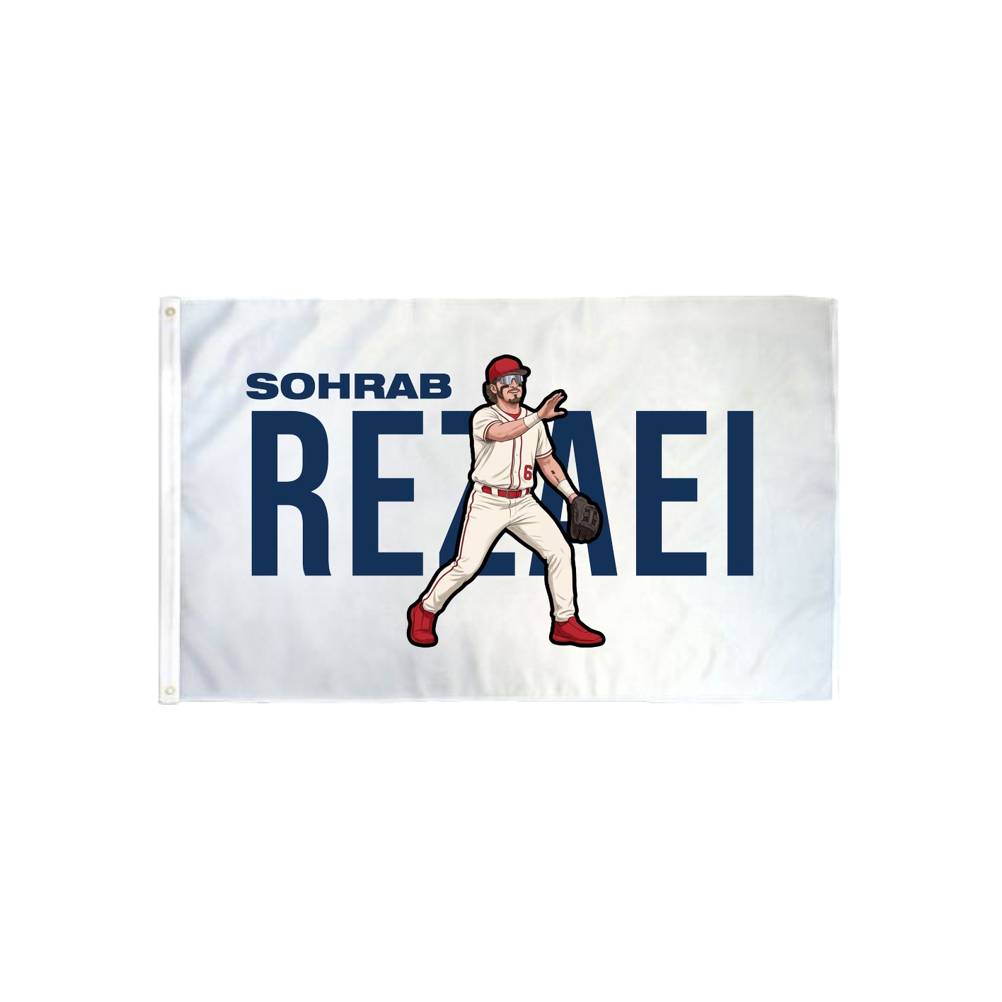 3x5 Flag — Player Name in Classic