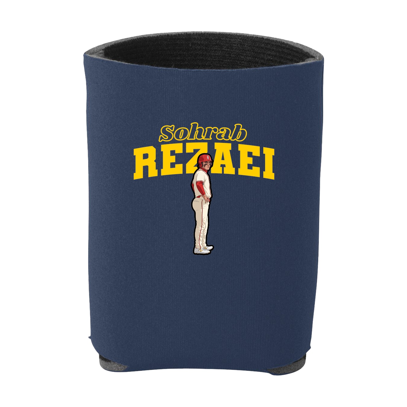 Can Holder — Name Arch in Navy