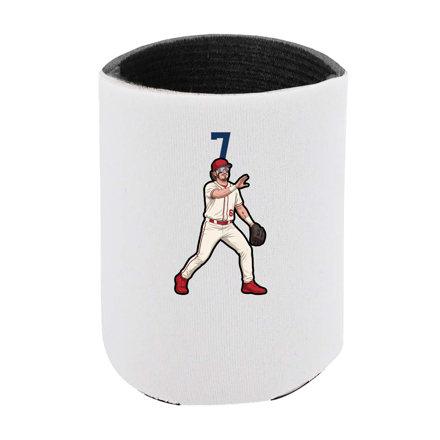 Can Holder — Number Top in White