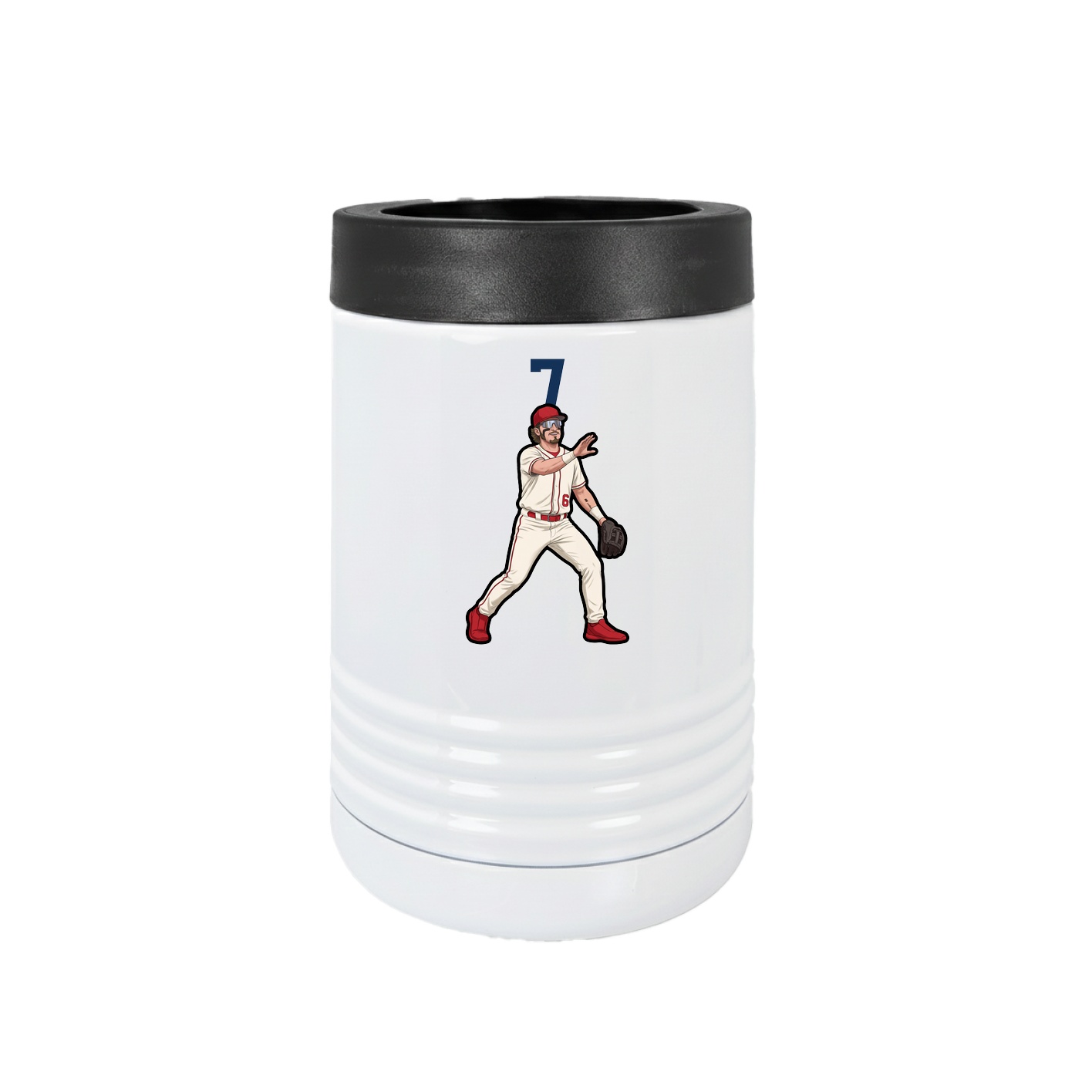 Beverage Holder — Number Top in White