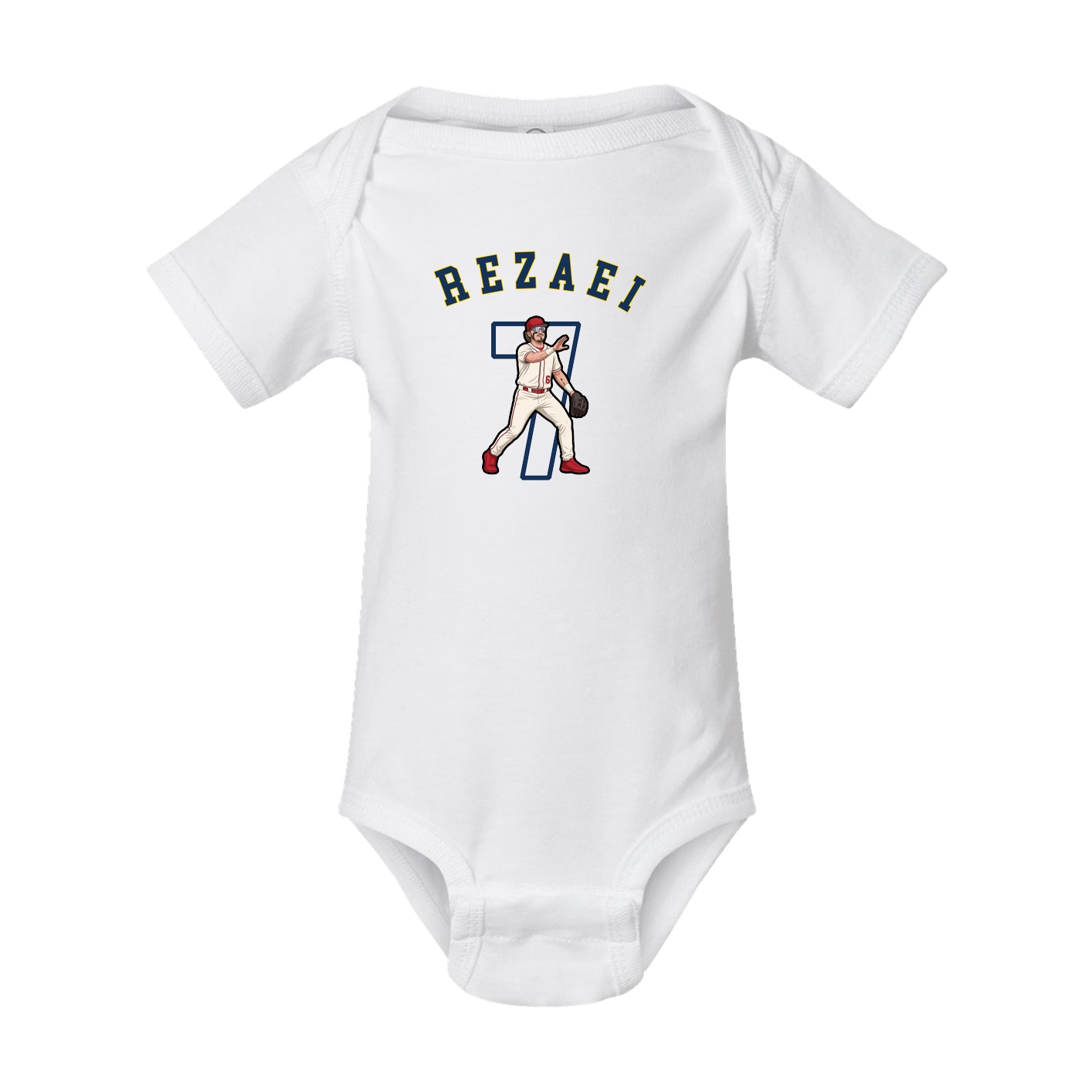 Baby Onesie — Shirsey Arch in White