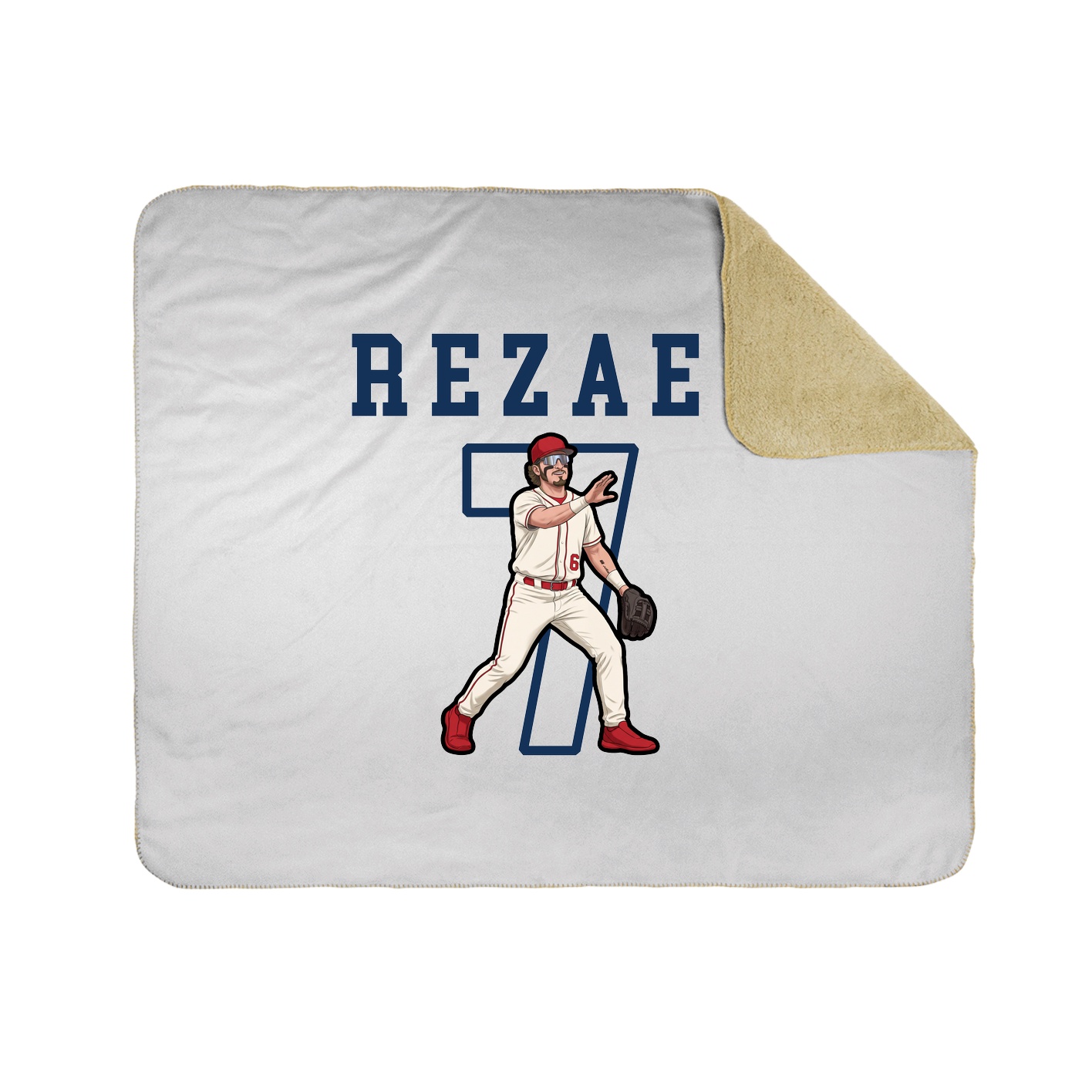 Throw Blanket — Shirsey in White