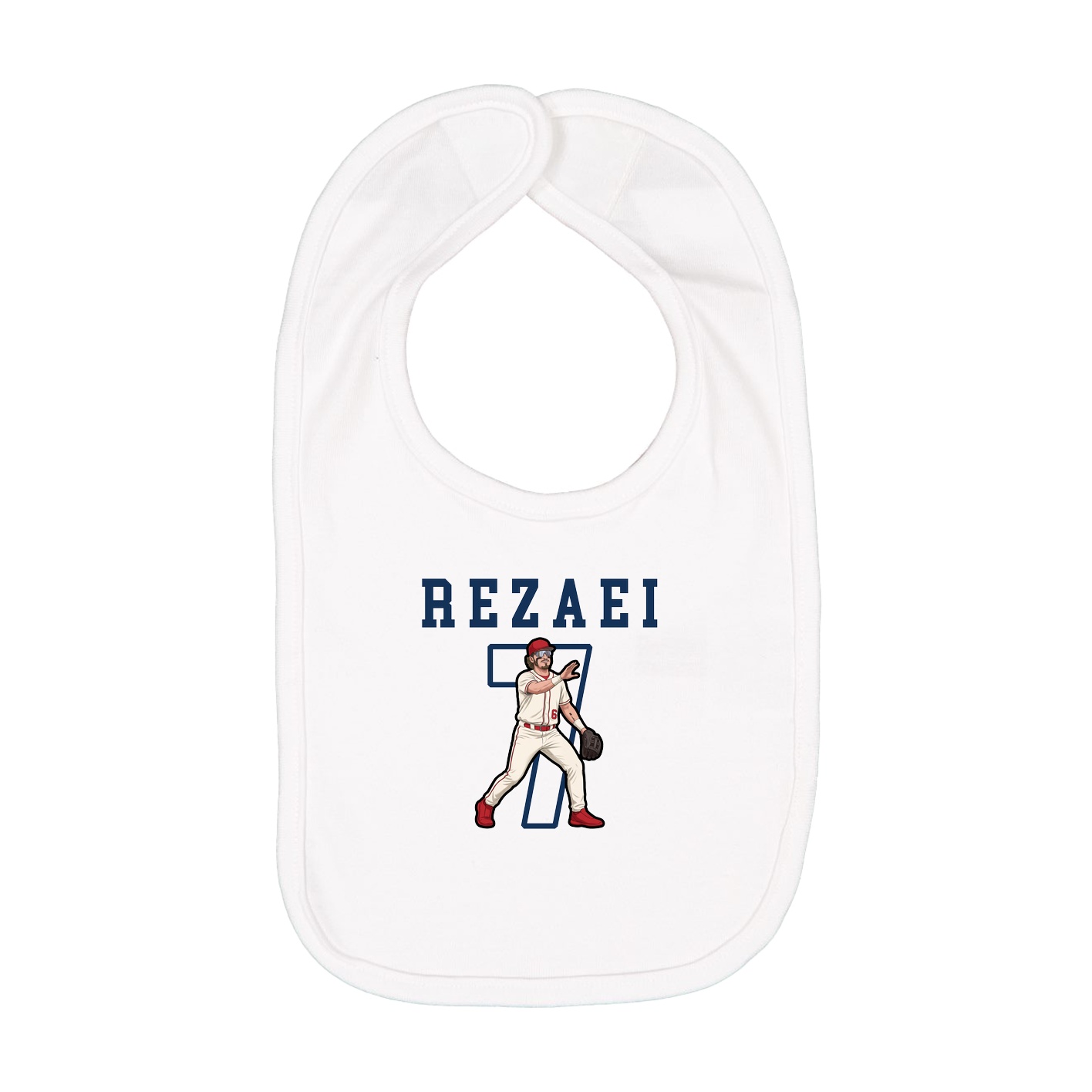 Infant Bib — Shirsey in White