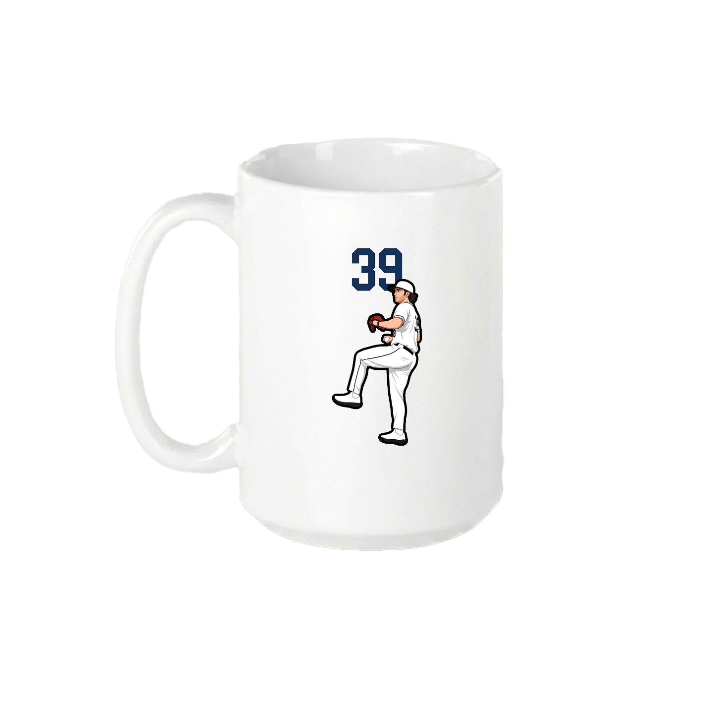 15oz Coffee Mug — Number Top in White